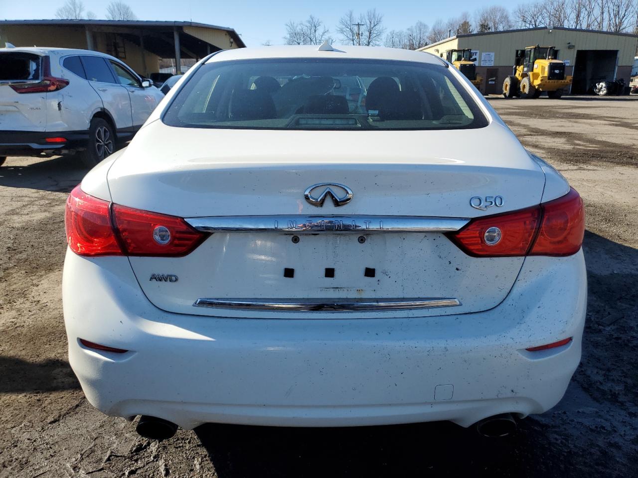 2016 Infiniti Q50 VIN JN1EV7AR1GM345654 Copart auction photo, front end / side damage thumbnail 6