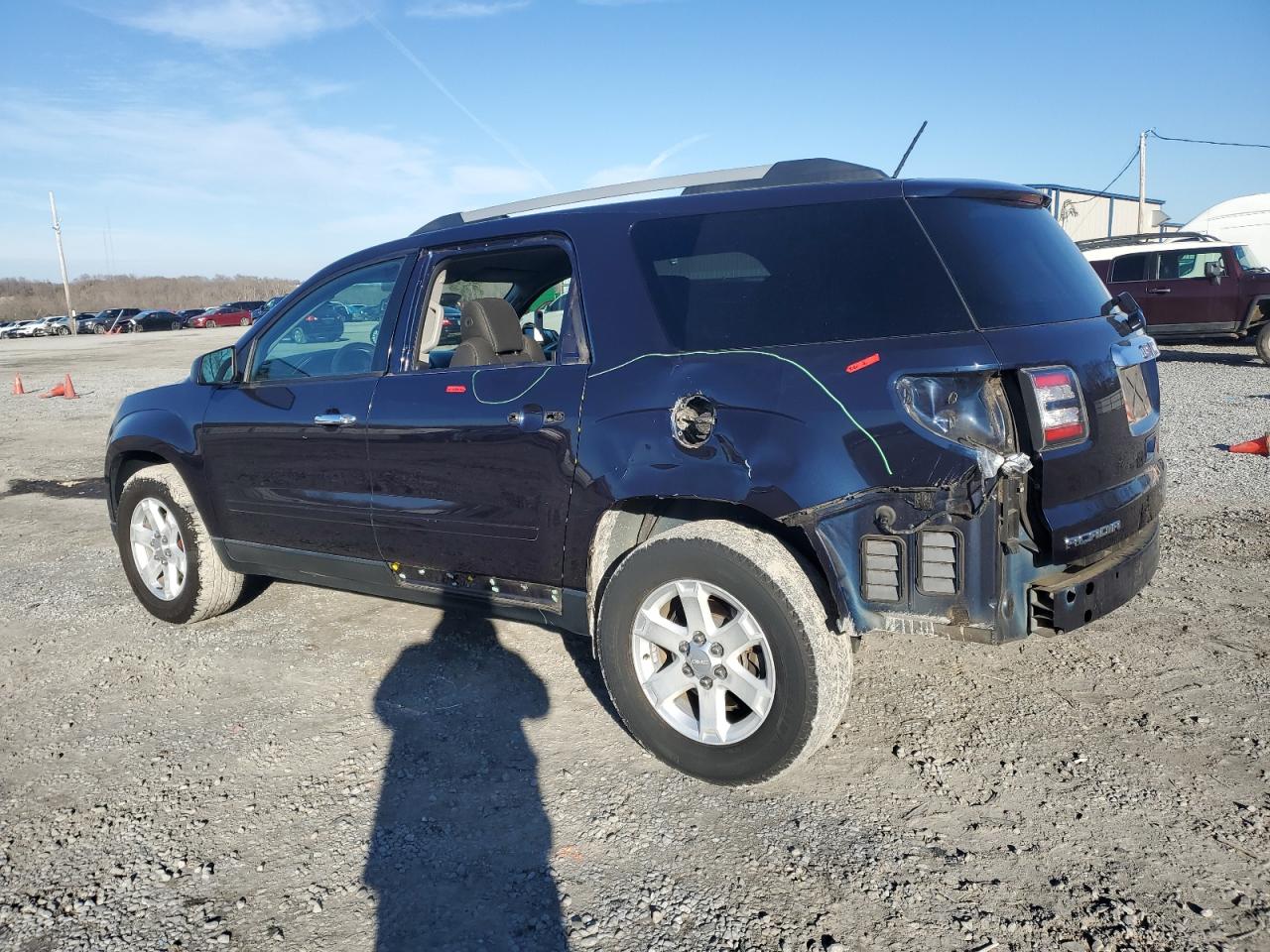 2015 GMC Acadia VIN 1GKKRNED4FJ330349 Copart auction photo, rear end / minor dent/scratches damage thumbnail 2