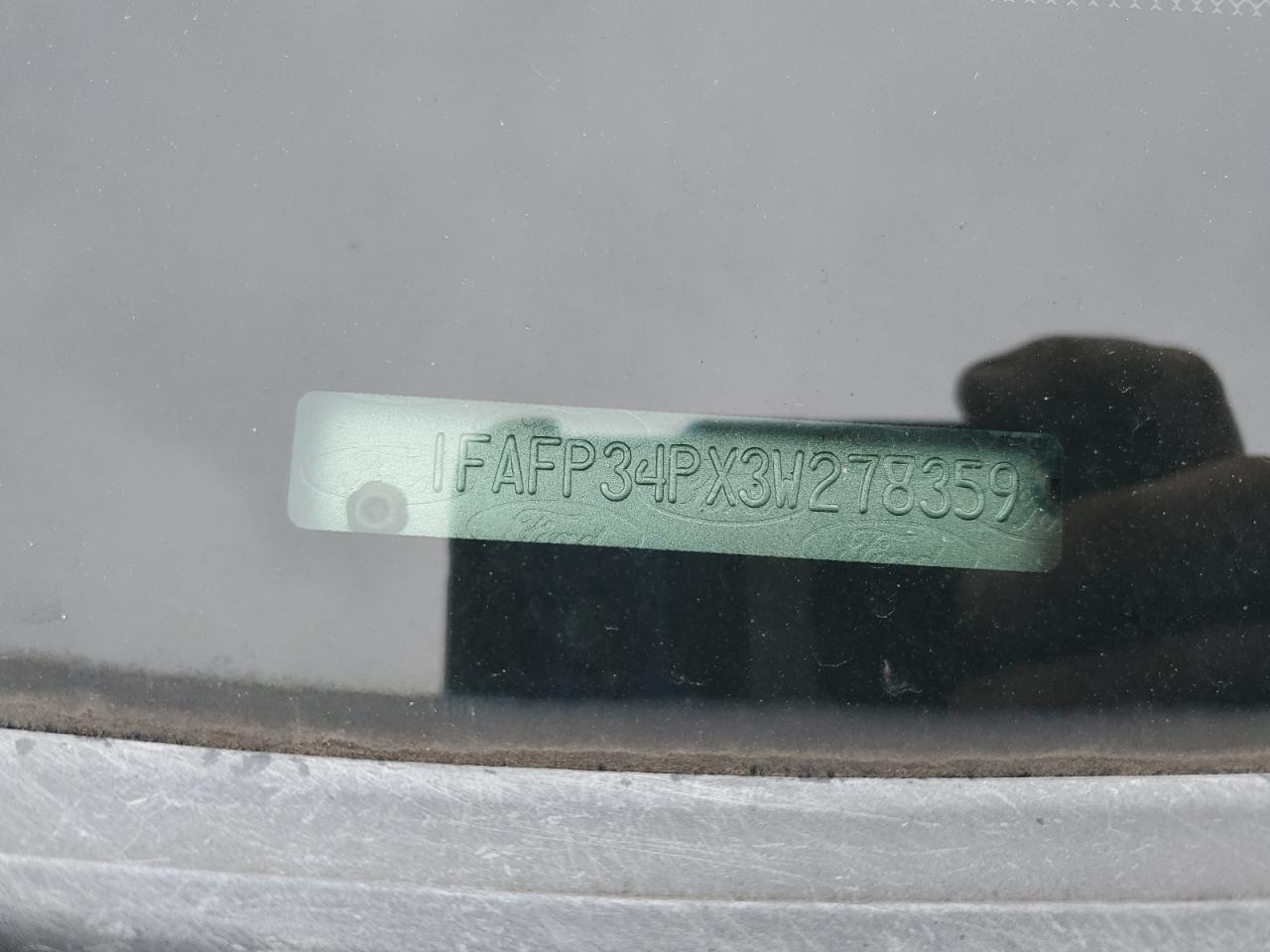 2003 Ford Focus VIN 1FAFP34PX3W278359 Copart auction photo, side damage thumbnail 13