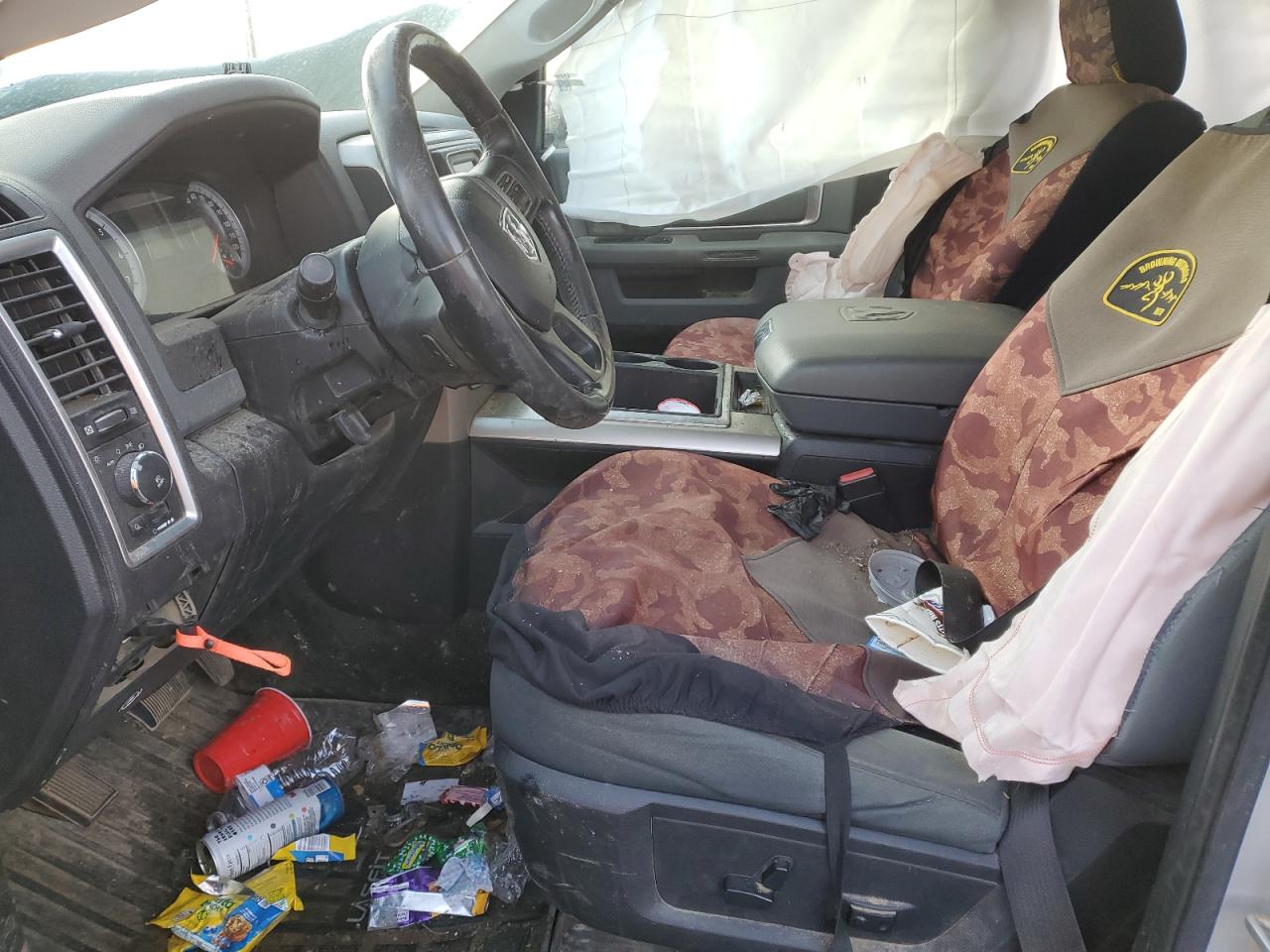 2014 RAM 1500 VIN 1C6RR7LGXES126951 Copart auction photo, rollover damage thumbnail 7