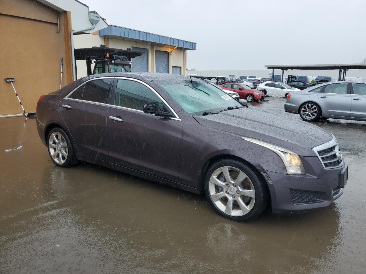 2014 Cadillac ATS VIN 1G6AB5RA8E0187117 Copart auction photo, top/roof / front end damage thumbnail 4