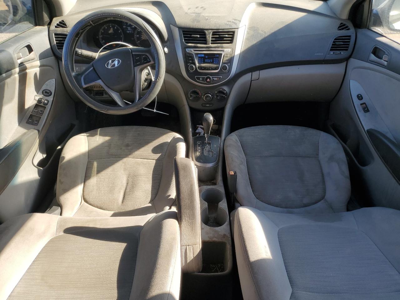 2015 Hyundai Accent VIN KMHCT5AE2FU197987 Copart auction photo, front end / minor dent/scratches damage thumbnail 8
