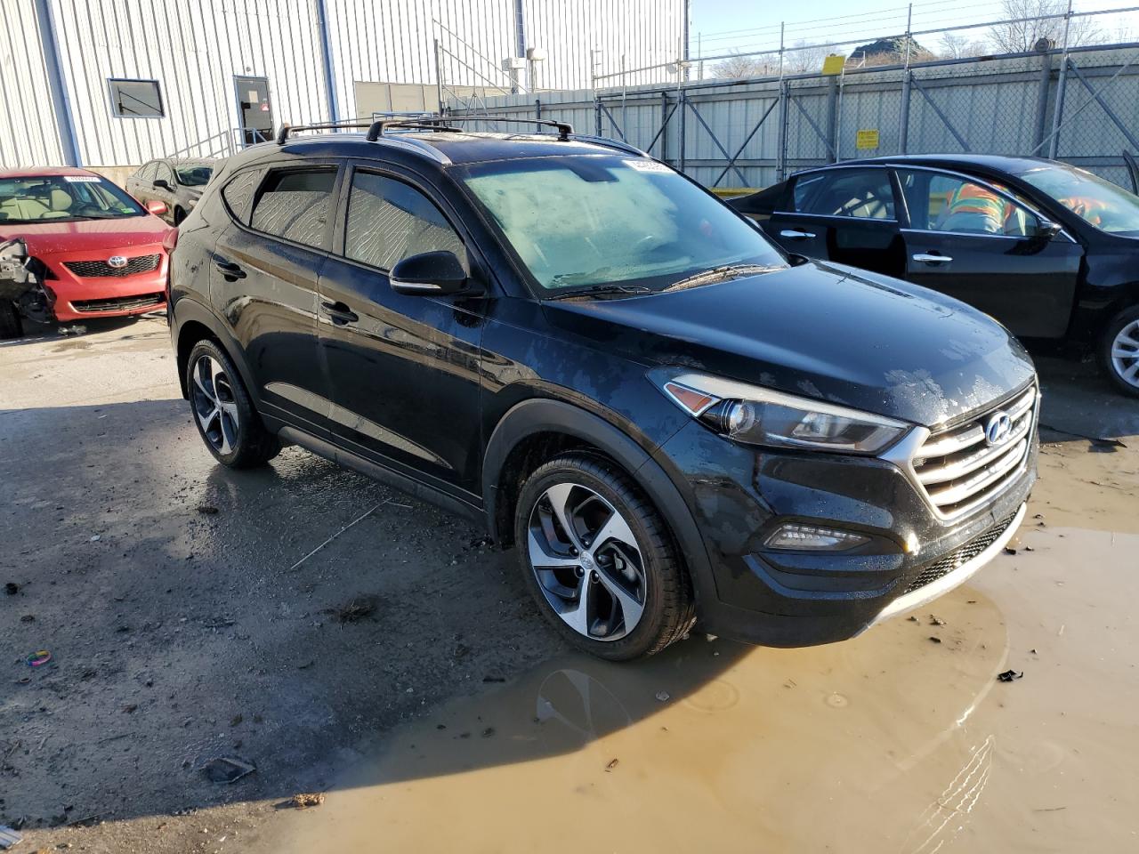 2017 Hyundai Tucson VIN KM8J33A20HU455881 Copart auction photo, rear end damage thumbnail 4