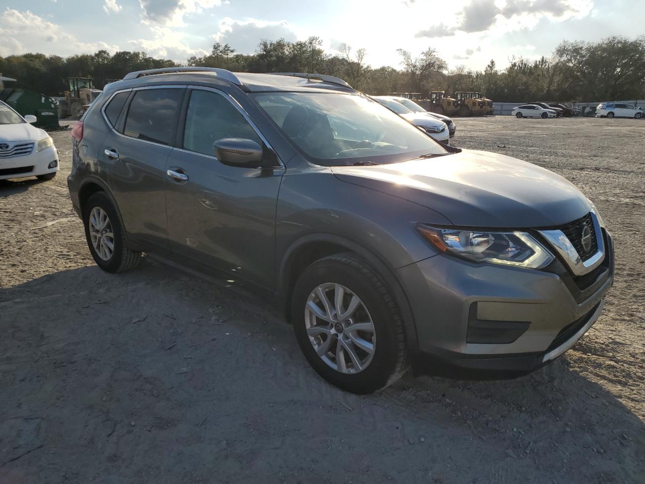 2020 Nissan Rogue VIN JN8AT2MT1LW010215 Copart auction photo, top/roof damage thumbnail 4