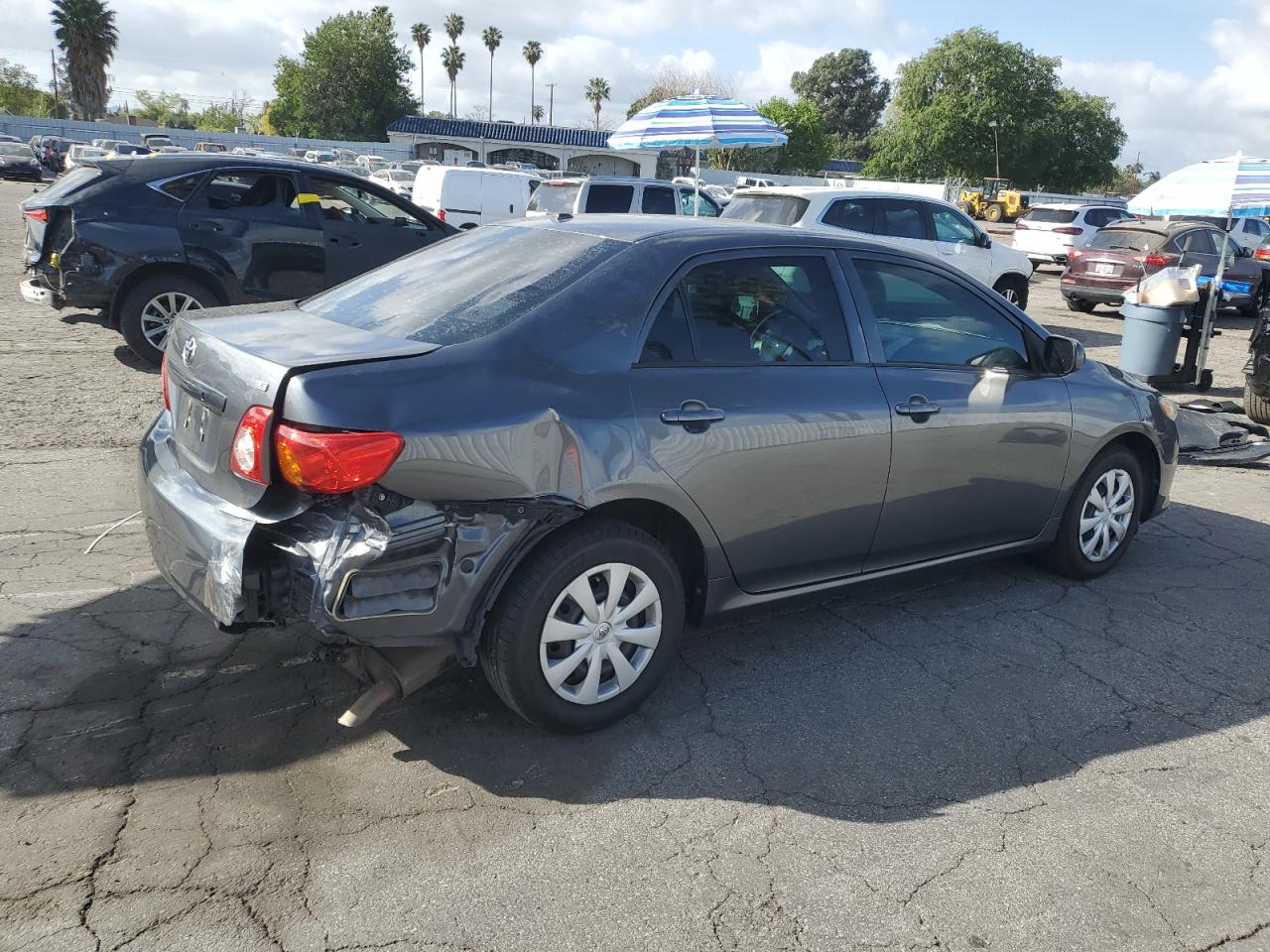 2010 Toyota Corolla VIN 2T1BU4EE0AC406165 Copart auction photo, rear end / minor dent/scratches damage thumbnail 3