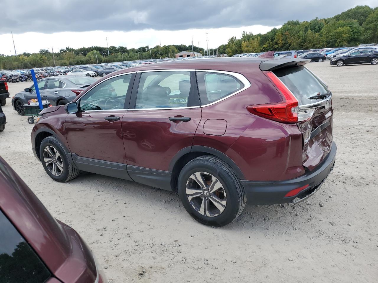 2017 Honda CR-V VIN 2HKRW6H3XHH207503 Copart auction photo, rear end / minor dent/scratches damage thumbnail 2