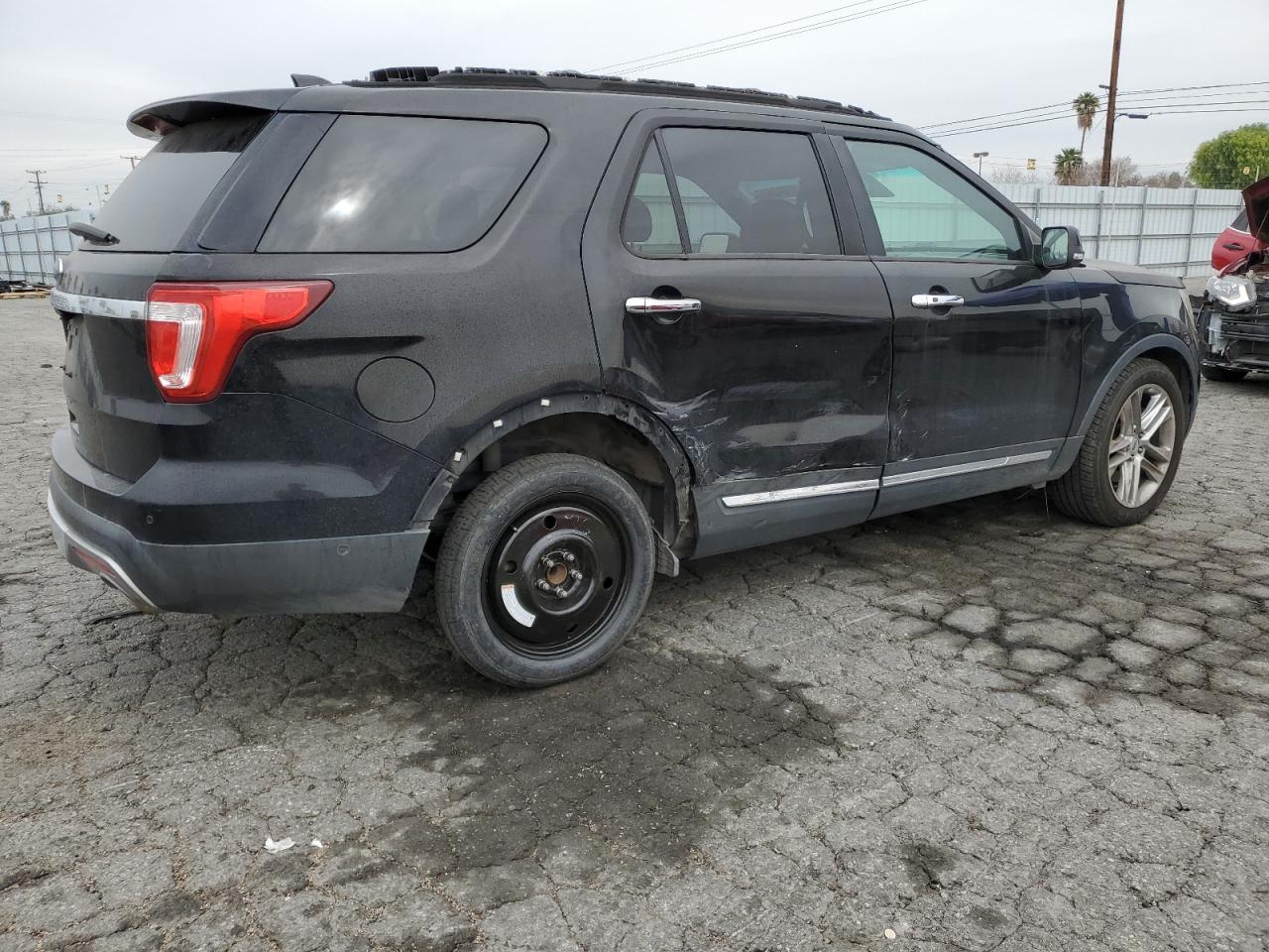 2016 Ford Explorer VIN 1FM5K7F85GGA25897 Copart auction photo, side damage thumbnail 3