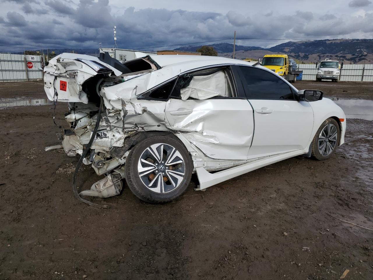 2017 Honda Civic VIN 2HGFC1F30HH658161 Copart auction photo, all over damage thumbnail 3