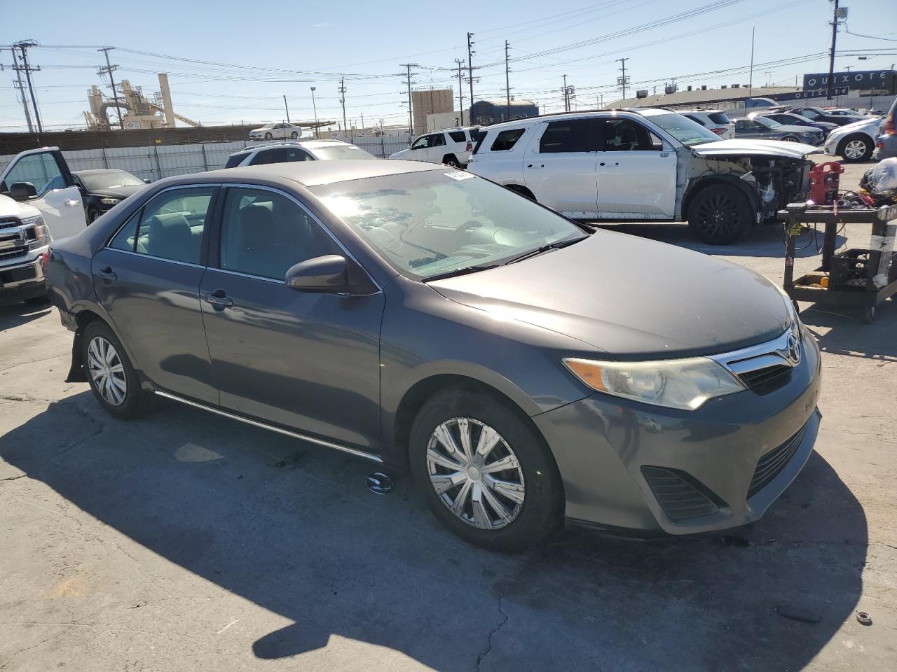 2014 Toyota Camry VIN 4T4BF1FK8ER340293 Copart auction photo, rear end damage thumbnail 4