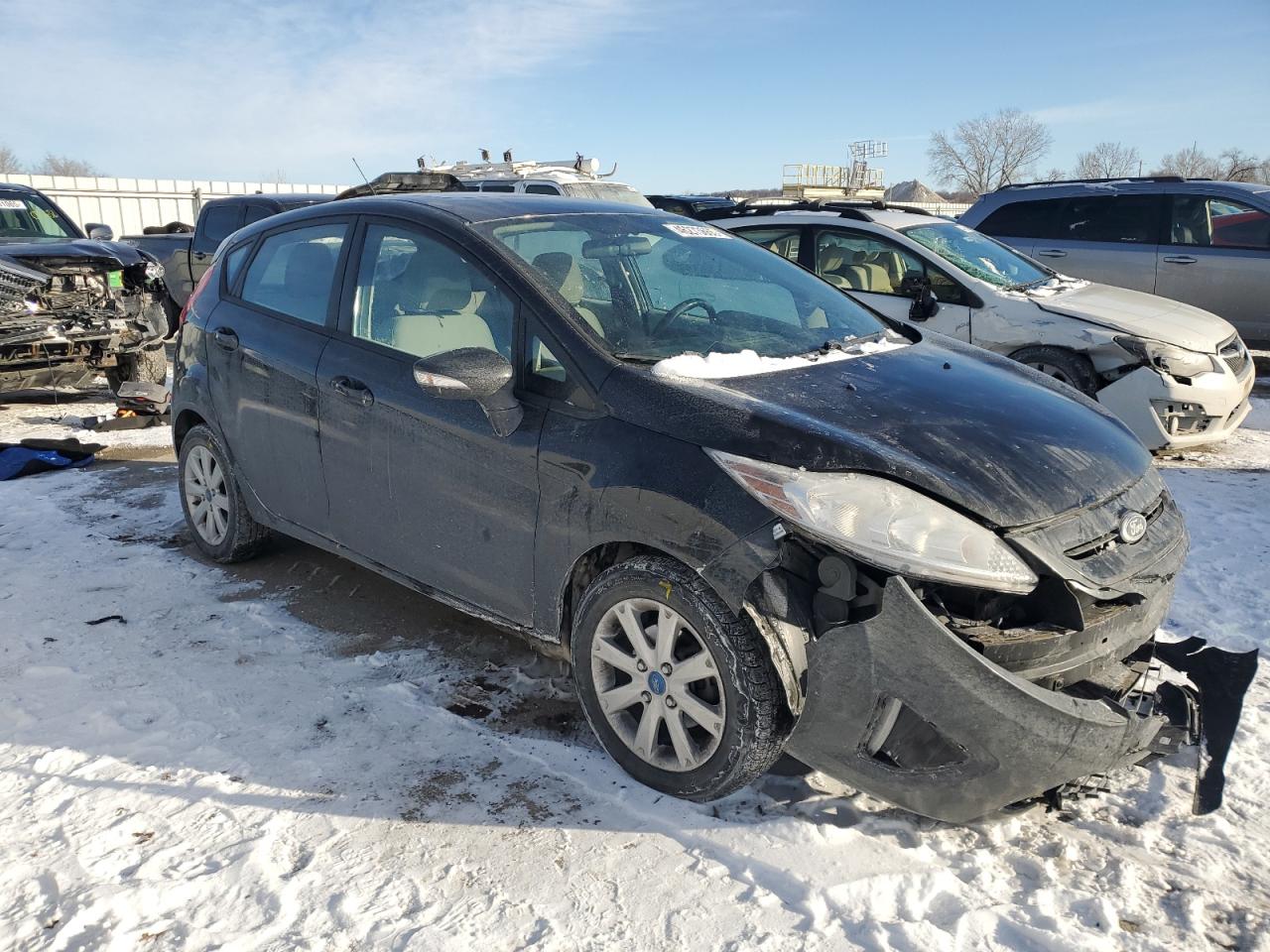 2013 Ford Fiesta VIN 3FADP4EJ5DM118317 Copart auction photo, front end damage thumbnail 4