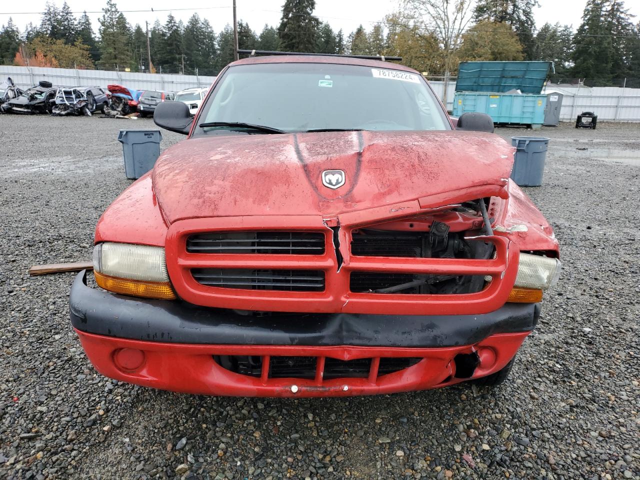 2001 Dodge Dakota VIN 1B7GL22X61S111282 Copart auction photo, front end damage thumbnail 5