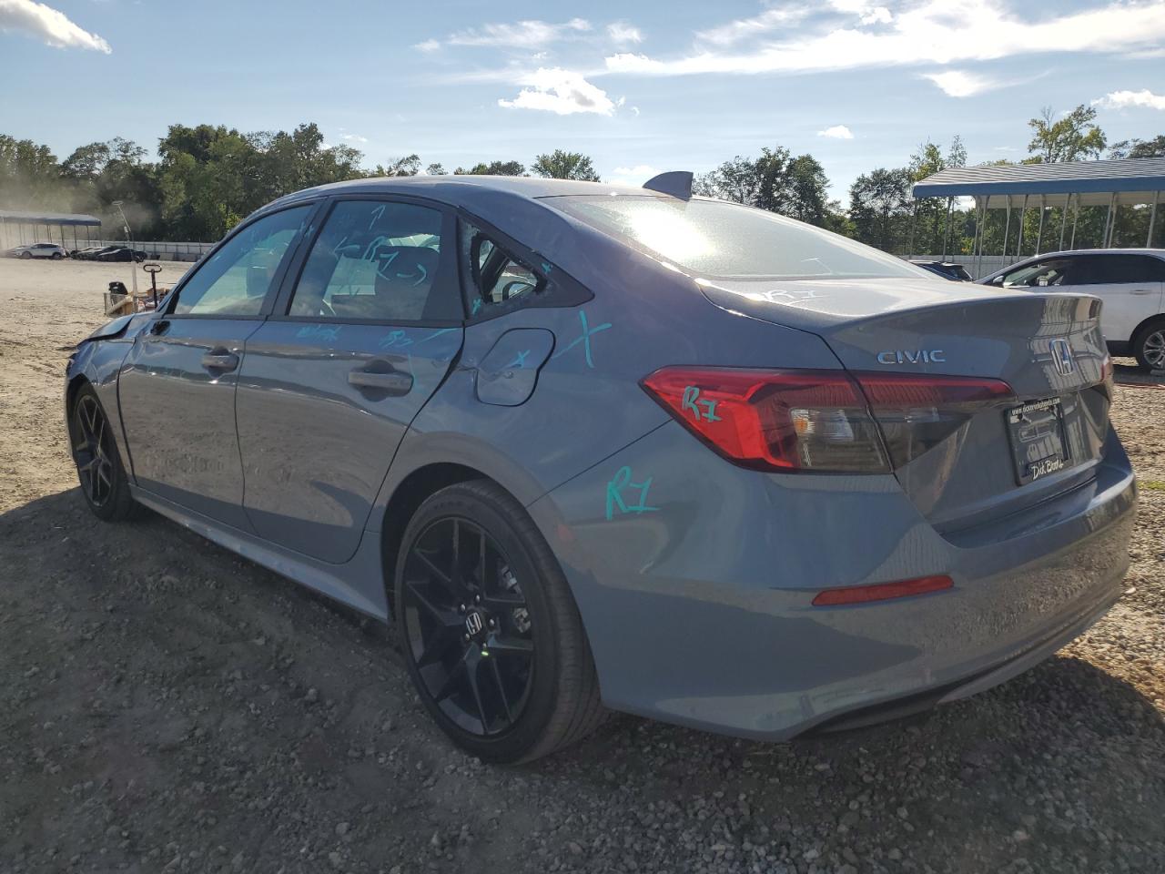 2024 Honda Civic VIN 2HGFE2F57RH588273 Copart auction photo, front end / side damage thumbnail 2