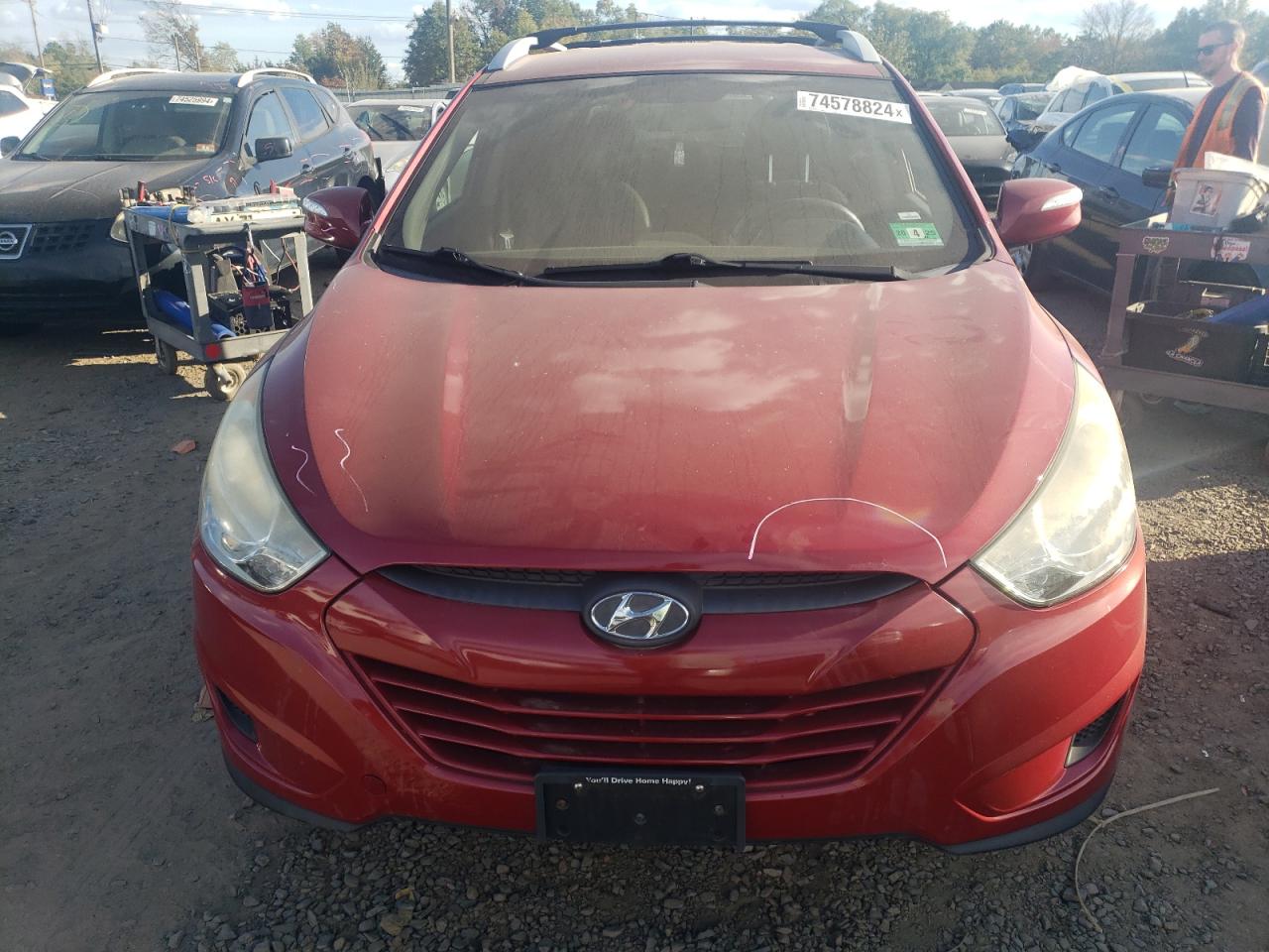 2012 Hyundai Tucson VIN KM8JU3AC1CU472431 Copart auction photo, side damage thumbnail 5