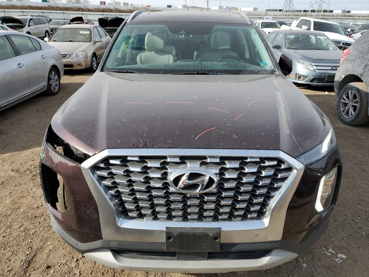 2020 Hyundai Palisade VIN KM8R4DHE7LU082160 Copart auction photo, all over damage thumbnail 5