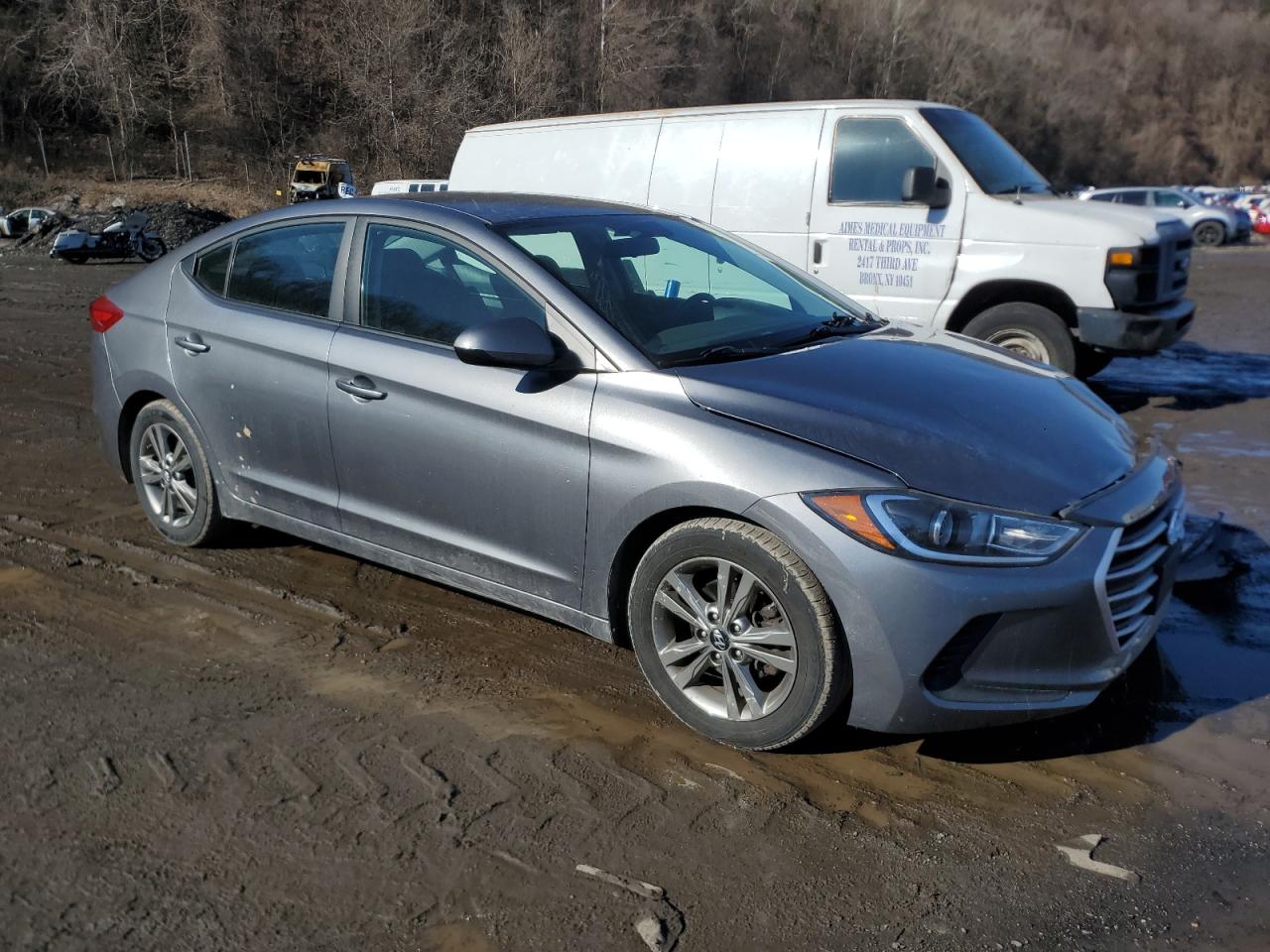 2018 Hyundai Elantra VIN 5NPD84LF2JH360456 Copart auction photo, front end damage thumbnail 4