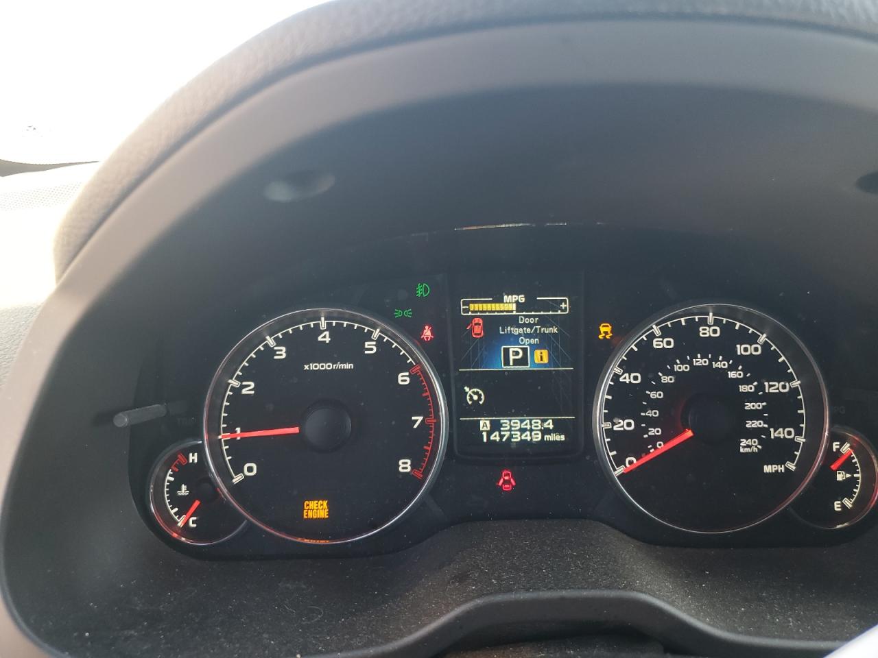 2013 Subaru Outback VIN 4S4BRBKC7D3212329 Copart auction photo, water/flood damage thumbnail 9