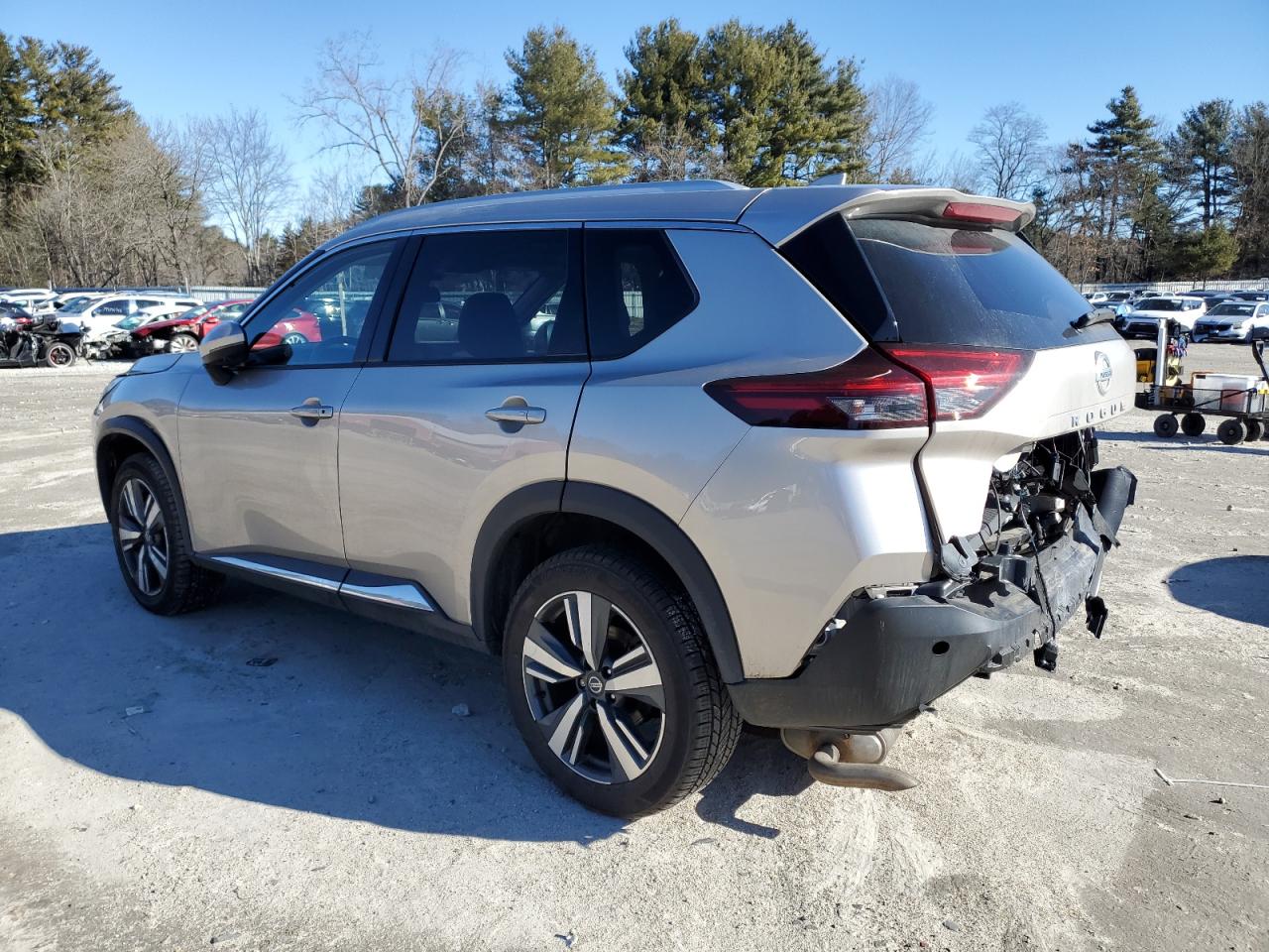 2021 Nissan Rogue VIN JN8AT3CB5MW227136 Copart auction photo, rear end / front end damage thumbnail 2