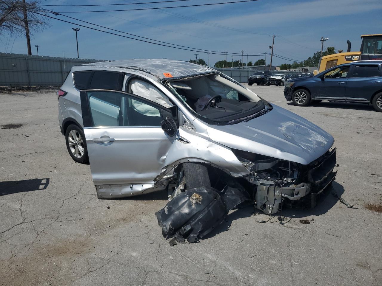 2017 Ford Escape VIN 1FMCU0GD3HUE66600 Copart auction photo, all over damage thumbnail 4