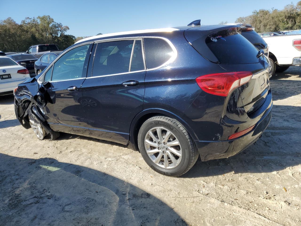 2020 Buick Envision VIN LRBFXCSA2LD197052 Copart auction photo, front end / side damage thumbnail 2