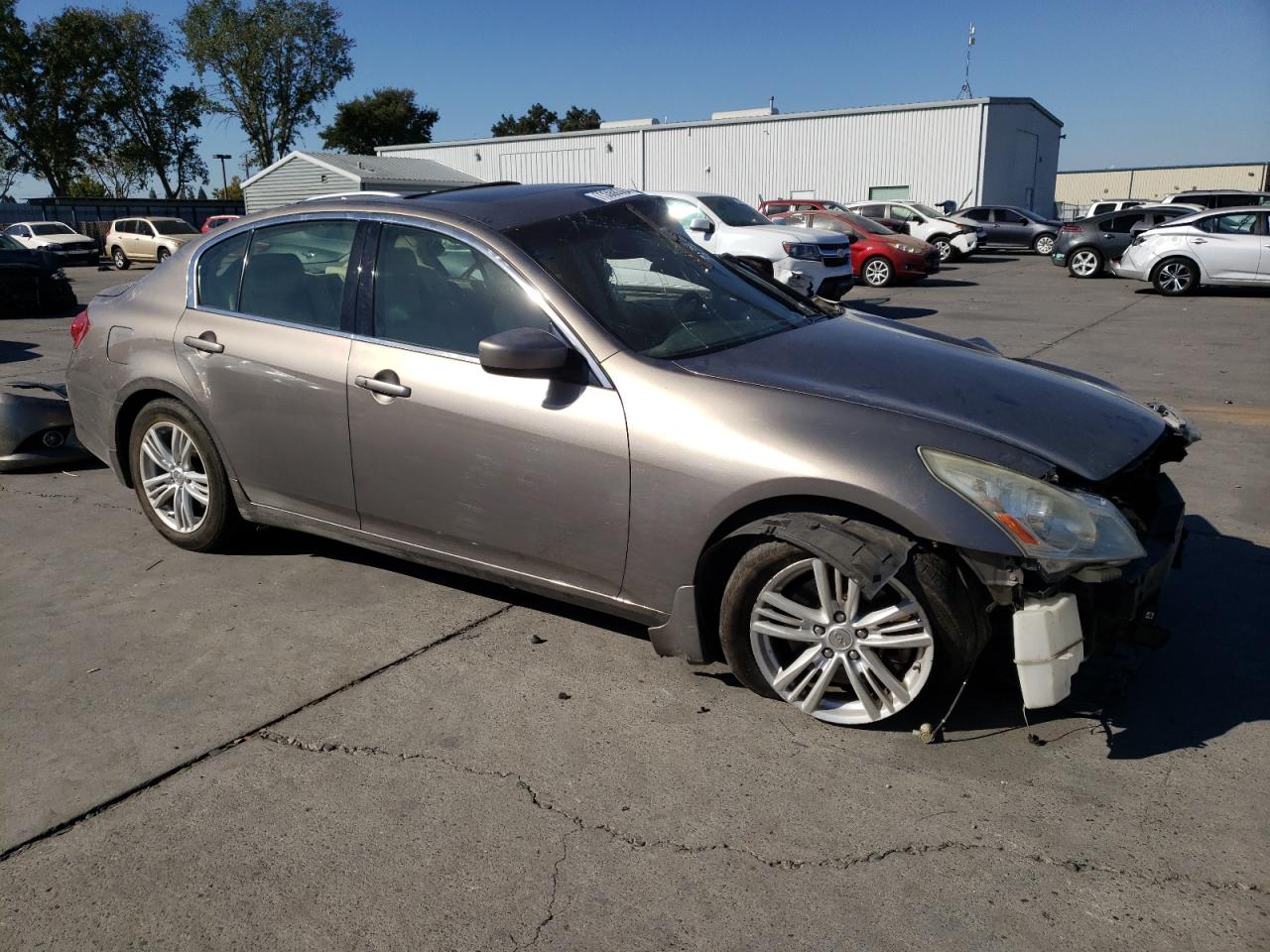 2011 Infiniti G VIN JN1CV6AR4BM412712 Copart auction photo, all over damage thumbnail 4