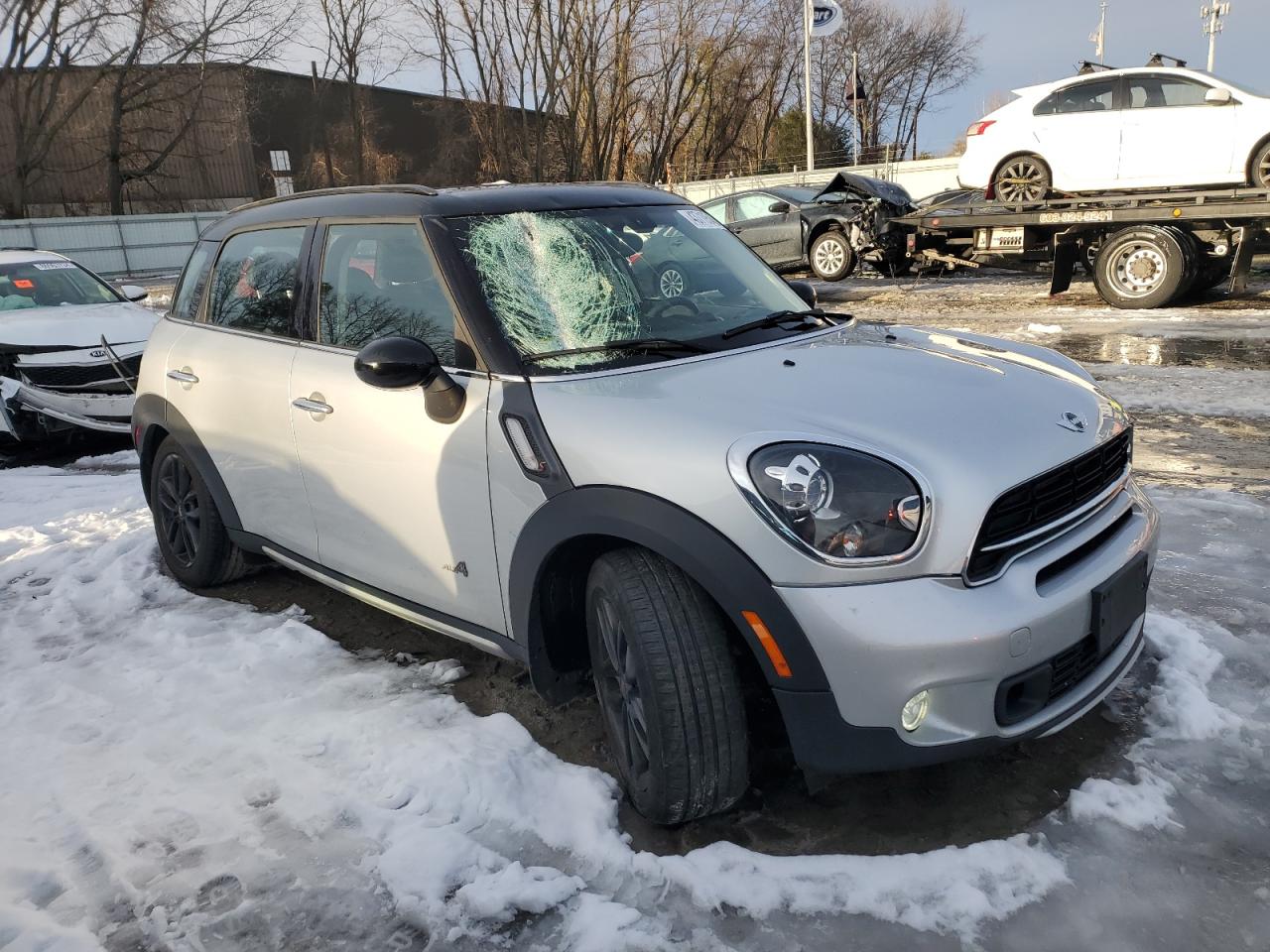 2016 MINI Cooper VIN WMWZC5C55GWU22062 Copart auction photo, rear end damage thumbnail 4