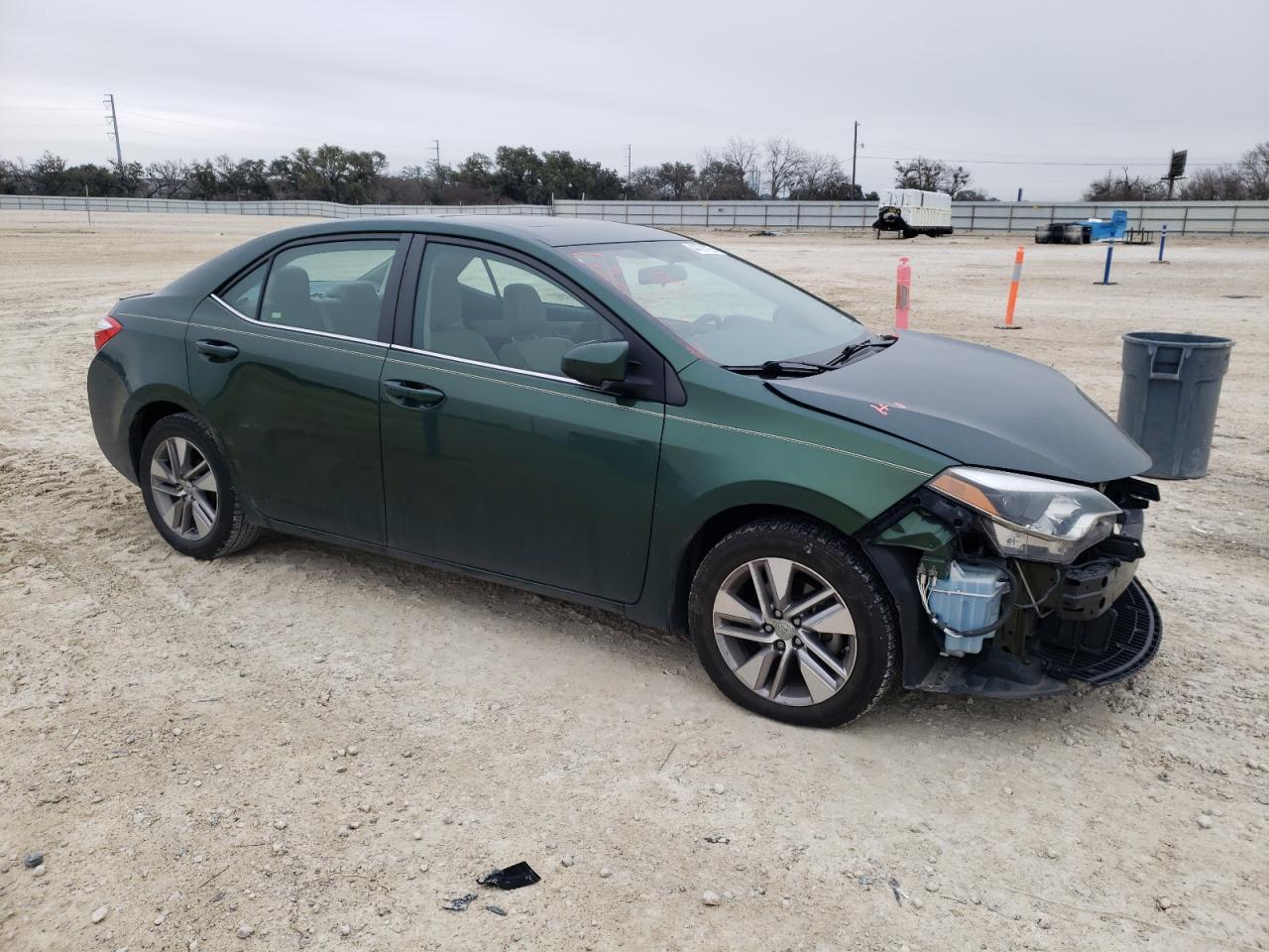 2014 Toyota Corolla VIN 5YFBPRHE6EP078577 Copart auction photo, front end / hail damage thumbnail 4