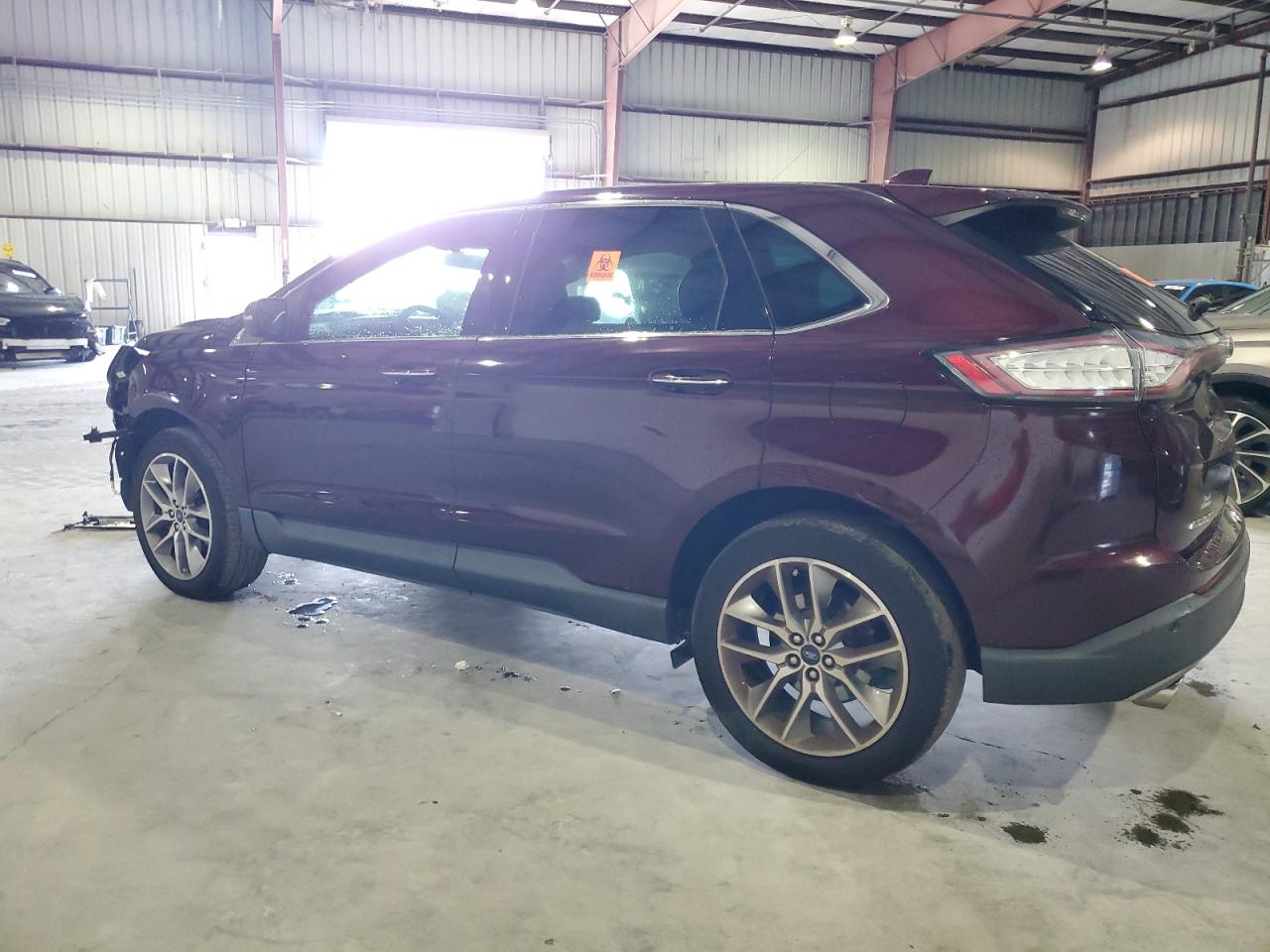 2018 Ford Edge VIN 2FMPK3K80JBC58222 Copart auction photo, front end damage thumbnail 2