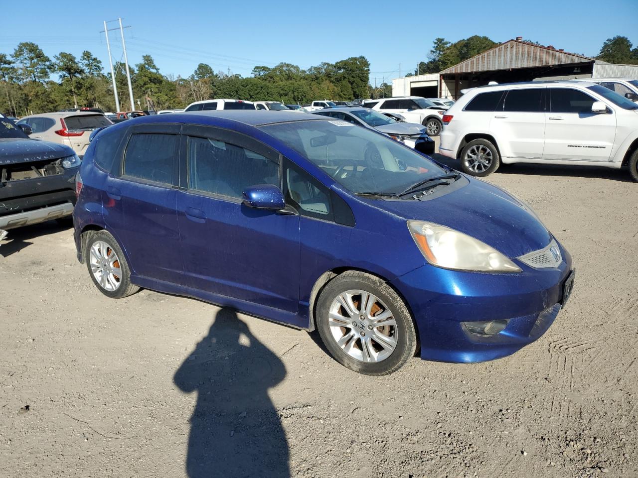 2009 Honda Fit VIN JHMGE88679S023850 Copart auction photo, normal wear / mechanical damage thumbnail 4
