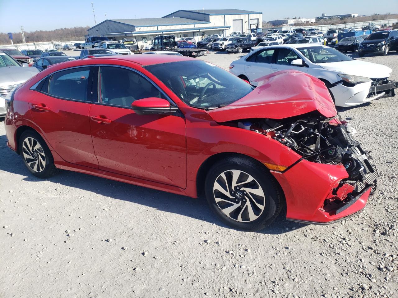 2018 Honda Civic VIN SHHFK7H2XJU431529 Copart auction photo, front end damage thumbnail 4