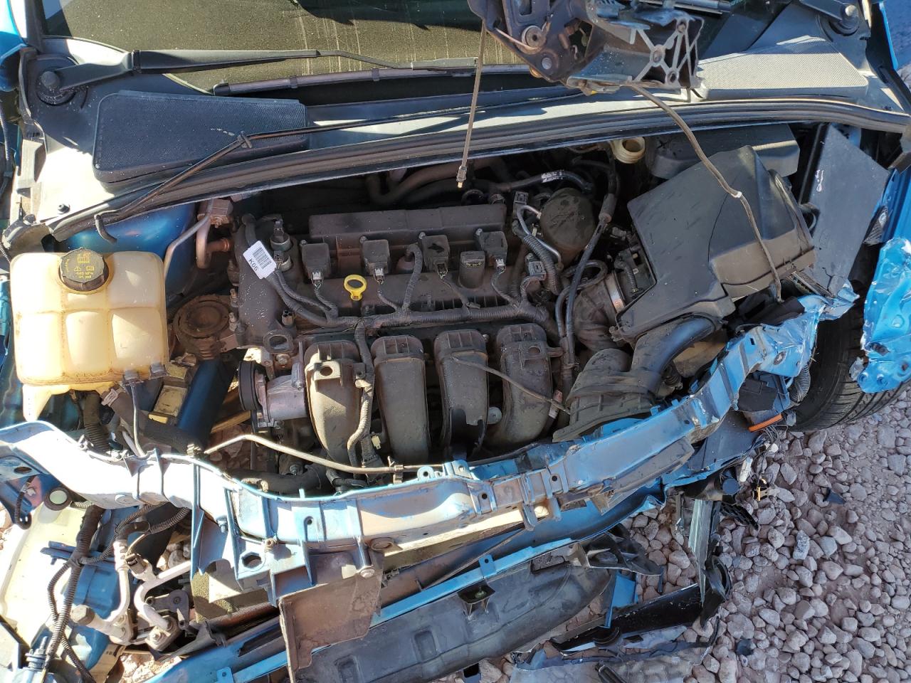 2015 Ford Focus VIN 1FADP3F22FL287913 Copart auction photo, front end / side damage thumbnail 11