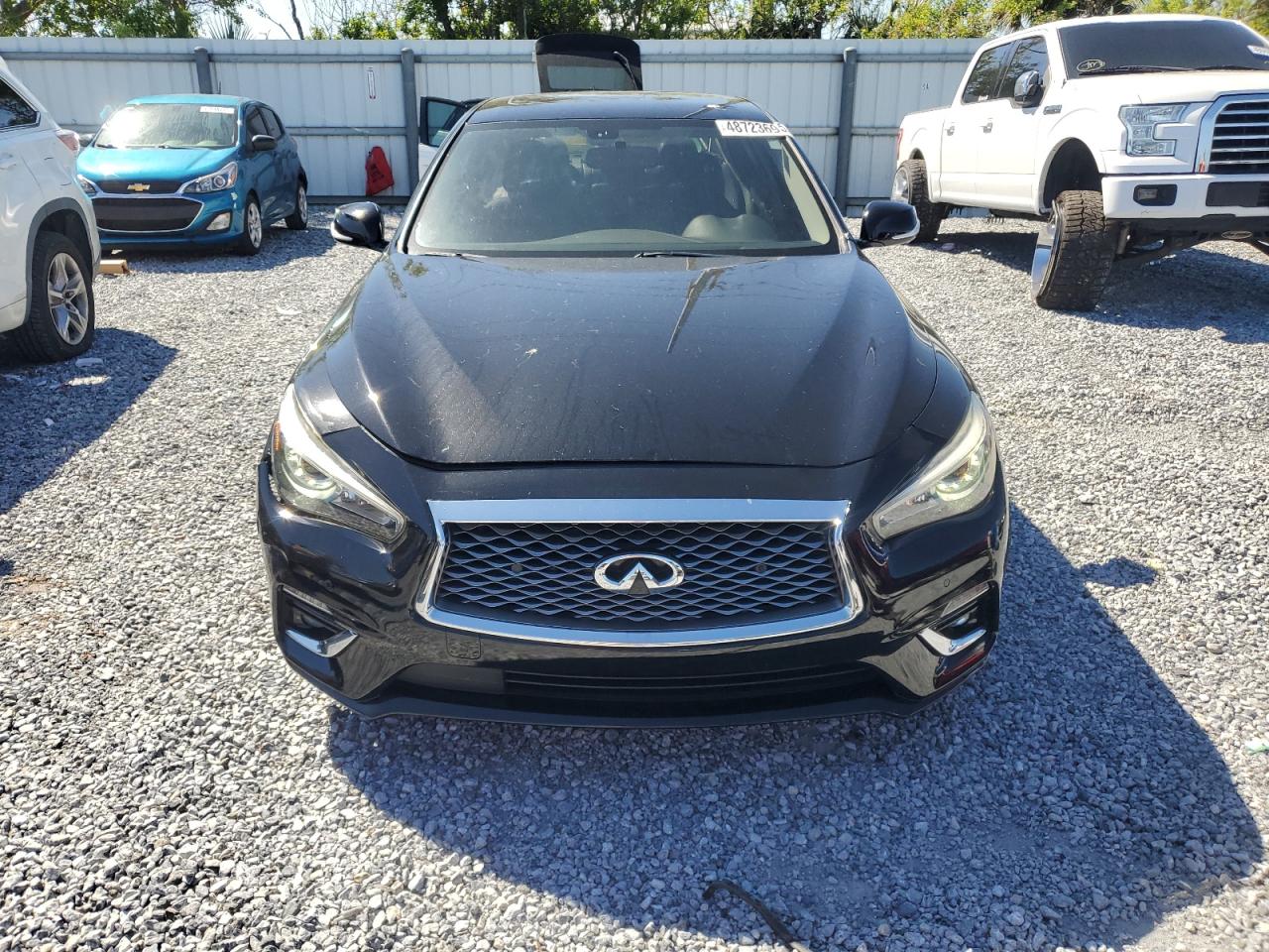 2018 Infiniti Q50 VIN JN1EV7AR0JM430556 Copart auction photo, front end damage thumbnail 5
