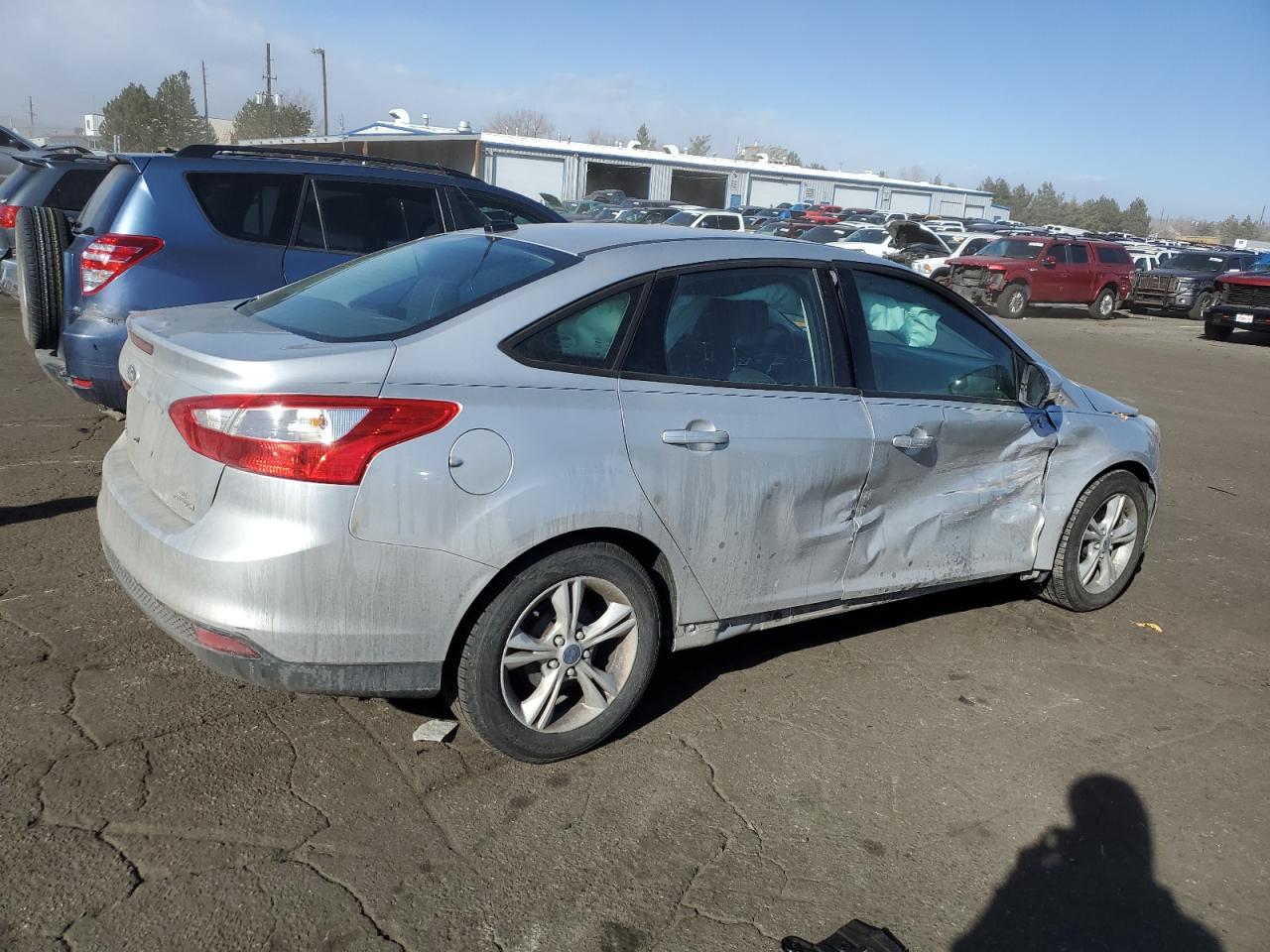 2014 Ford Focus VIN 1FADP3F25EL406729 Copart auction photo, side damage thumbnail 3