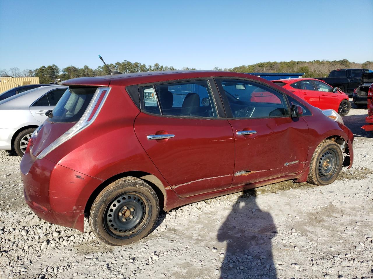 2014 Nissan Leaf VIN 1N4AZ0CP5EC339304 Copart auction photo, all over damage thumbnail 3