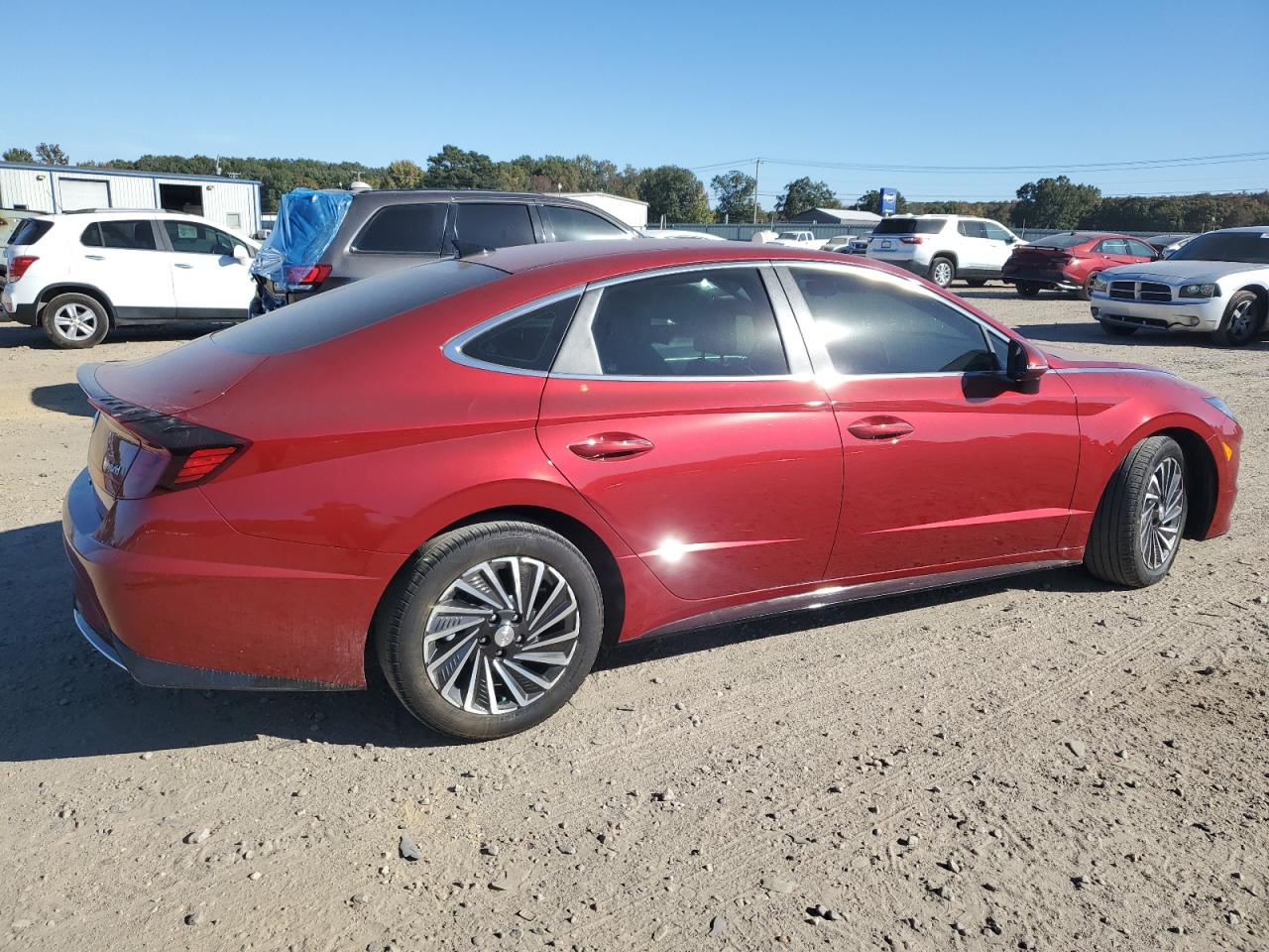 2023 Hyundai Sonata VIN KMHL34JJ1PA064079 Copart auction photo, side damage thumbnail 3