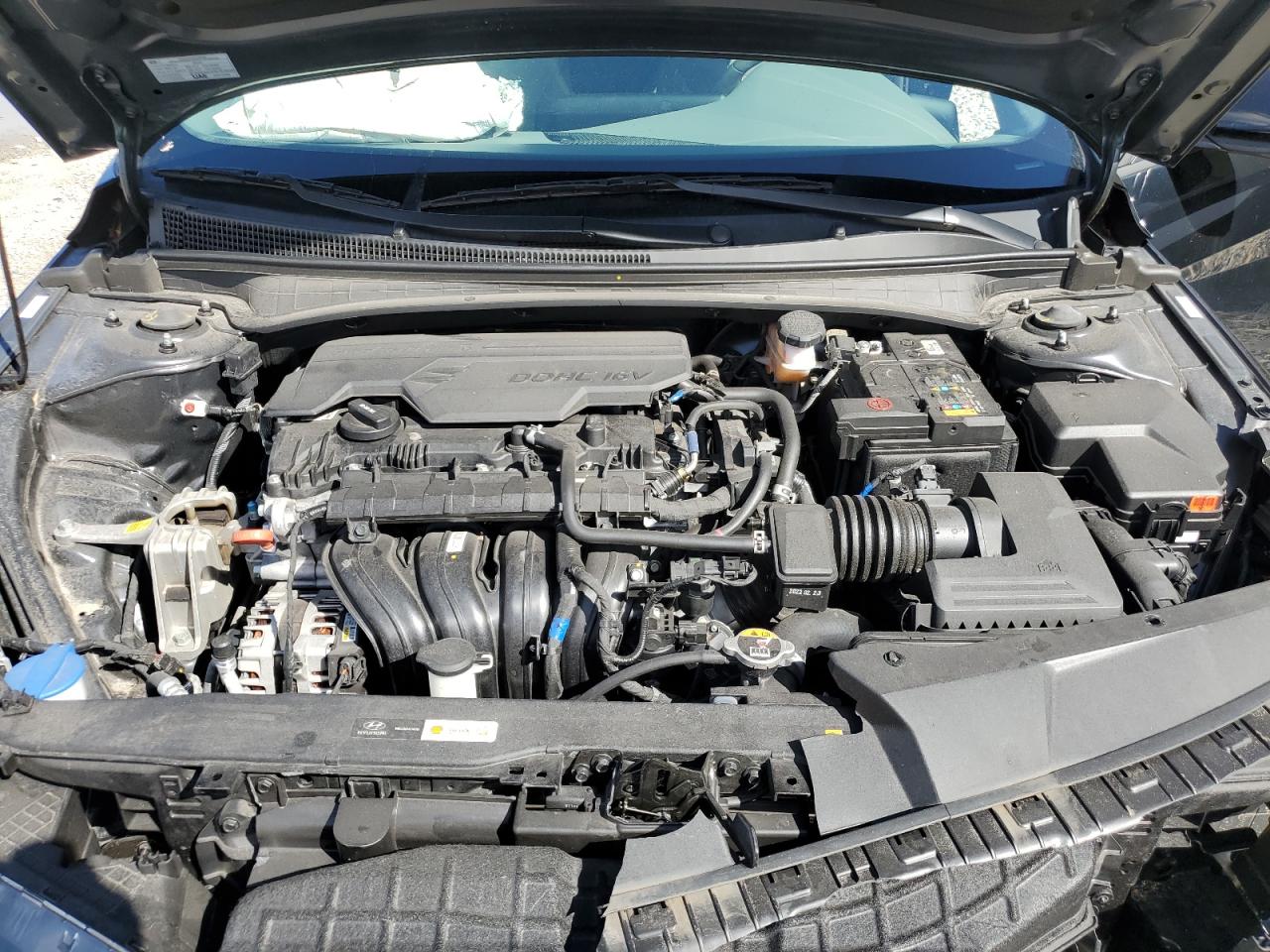 2023 Hyundai Elantra VIN KMHLS4AGXPU552422 Copart auction photo, side / front end damage thumbnail 12