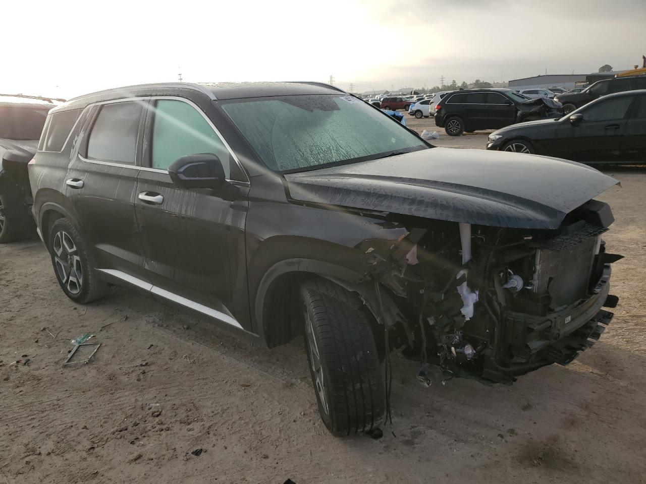 2023 Hyundai Palisade VIN KM8R44GE1PU511185 Copart auction photo, front end damage thumbnail 4