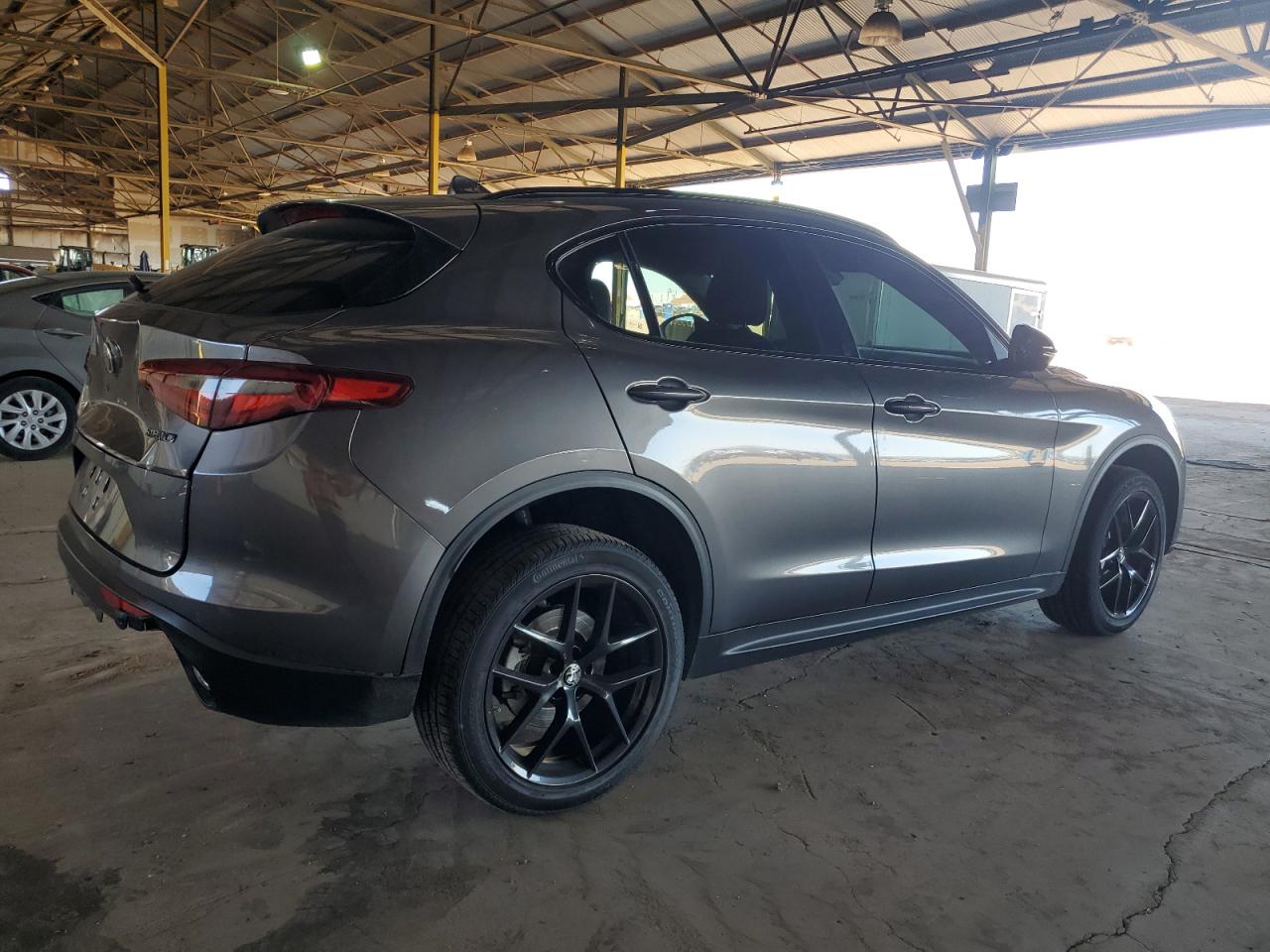2021 Alfa Romeo Stelvio VIN ZASPAJAN4M7D08983 Copart auction photo, rear end damage thumbnail 3