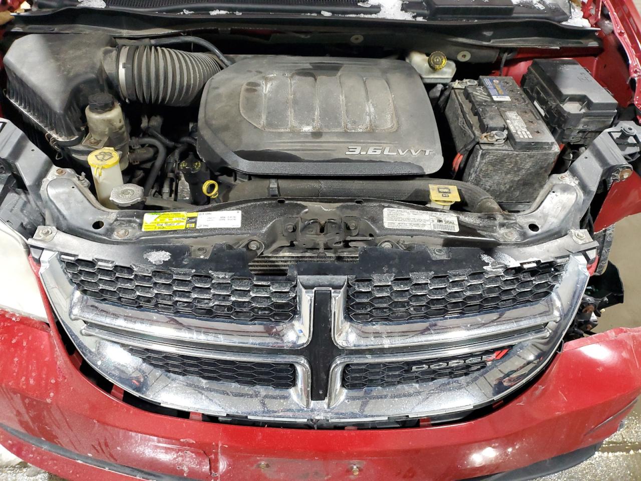 2013 Dodge Caravan VIN 2C4RDGBG7DR624145 Copart auction photo, front end damage thumbnail 14
