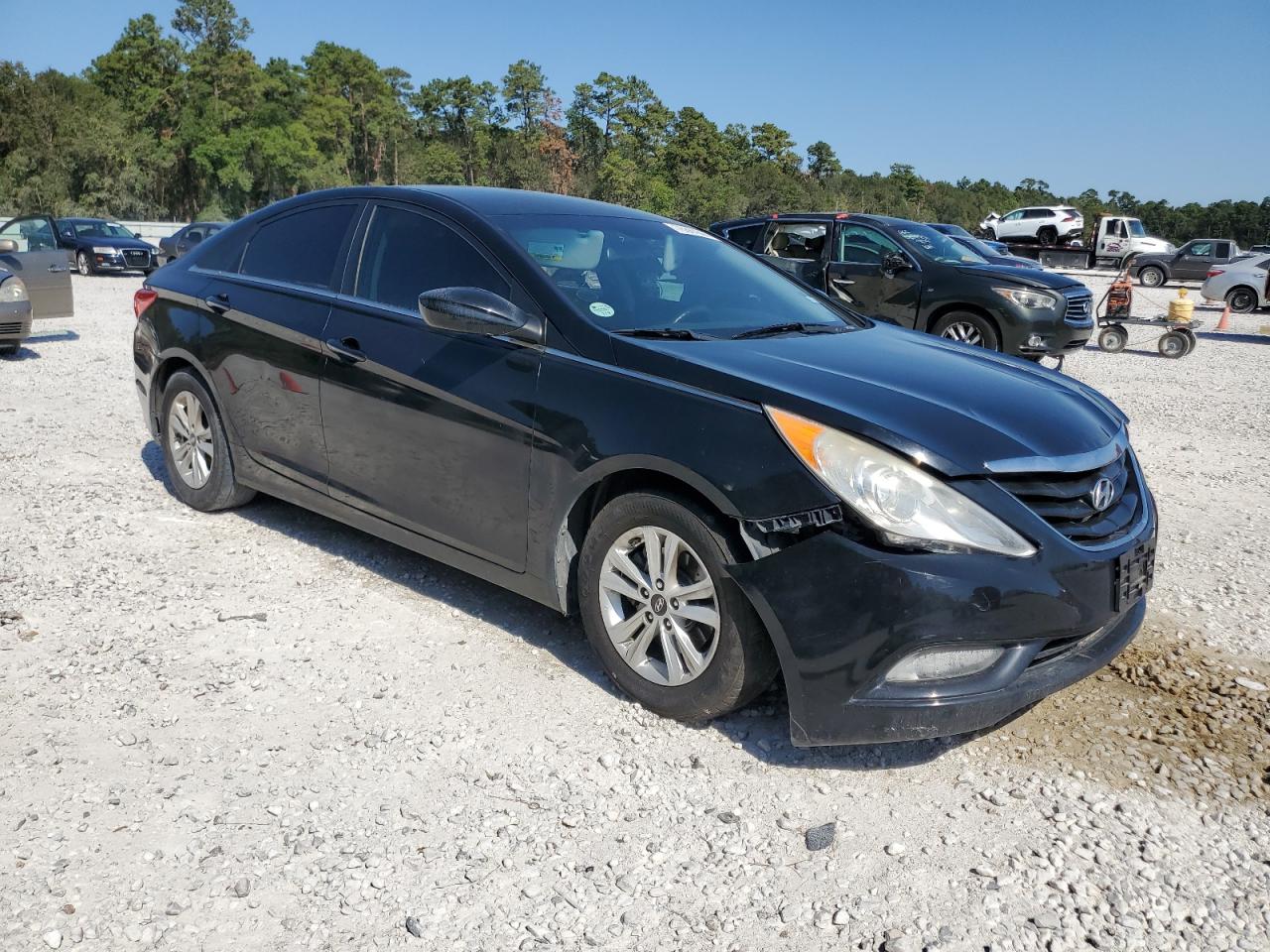 2013 Hyundai Sonata VIN 5NPEB4AC9DH706697 Copart auction photo, front end / side damage thumbnail 4