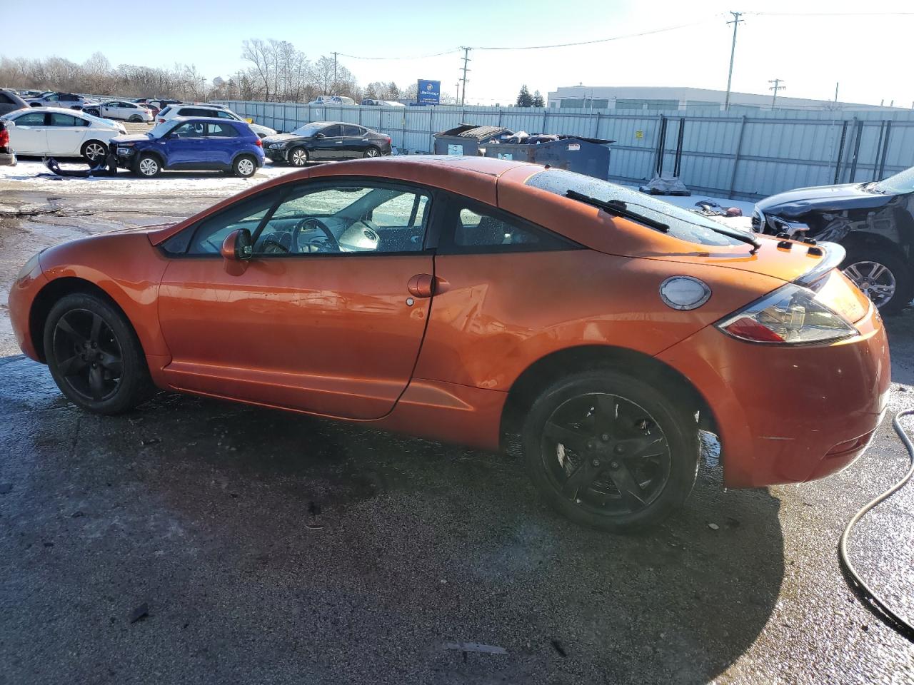 2007 Mitsubishi Eclipse VIN 4A3AK24F27E029860 Copart auction photo, side damage thumbnail 2