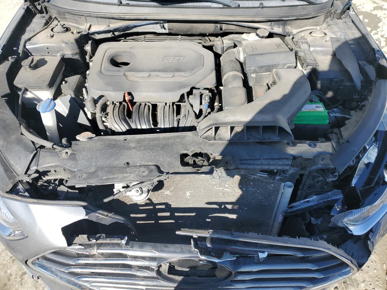 2019 Hyundai Sonata VIN 5NPE24AF3KH734115 Copart auction photo, front end damage thumbnail 11
