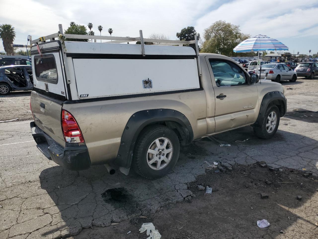 2005 Toyota Tacoma VIN 5TENX22N15Z106311 Copart auction photo, all over damage thumbnail 3