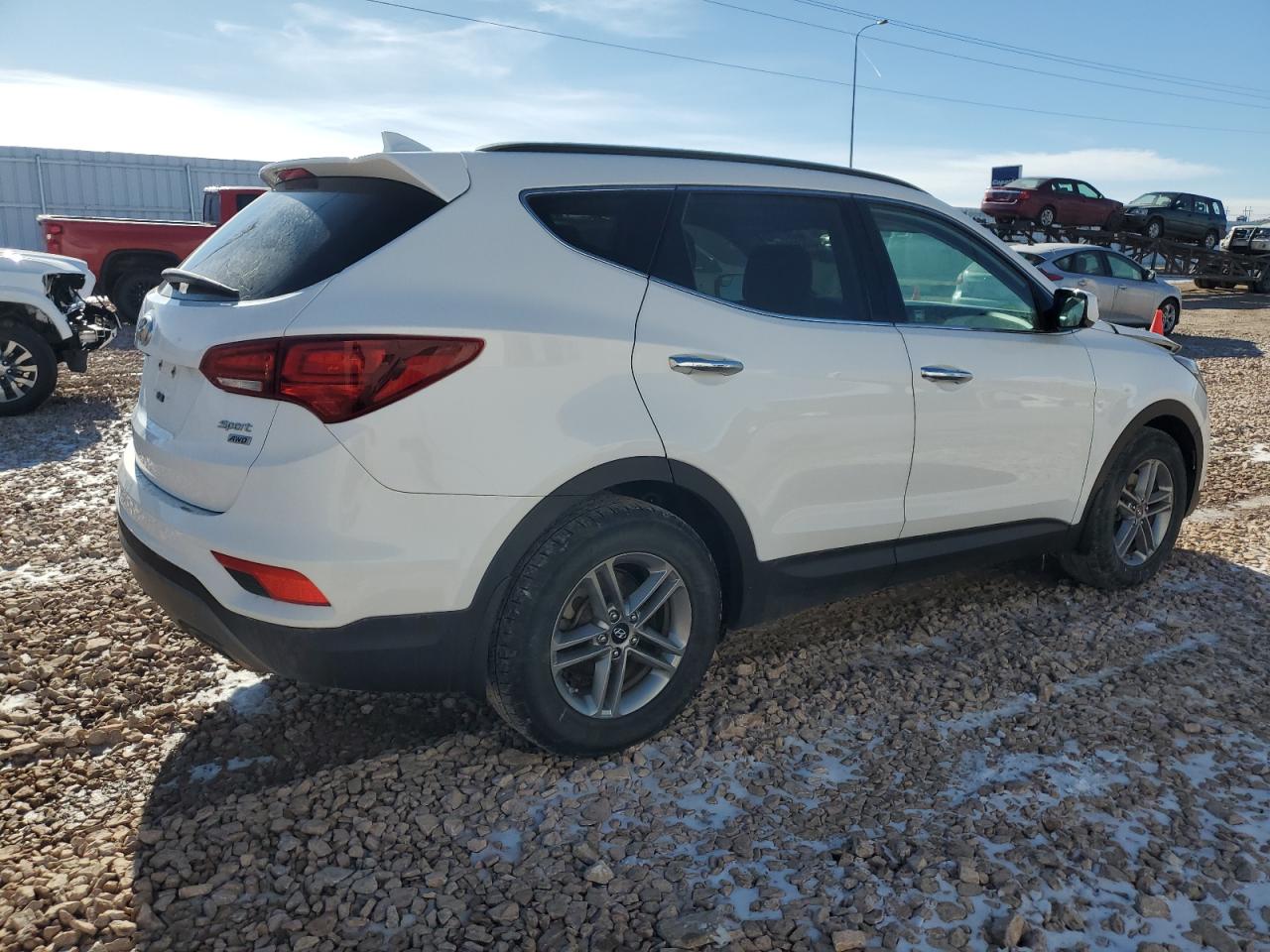 2017 Hyundai Santa Fe VIN 5XYZUDLBXHG411525 Copart auction photo, front end damage thumbnail 3