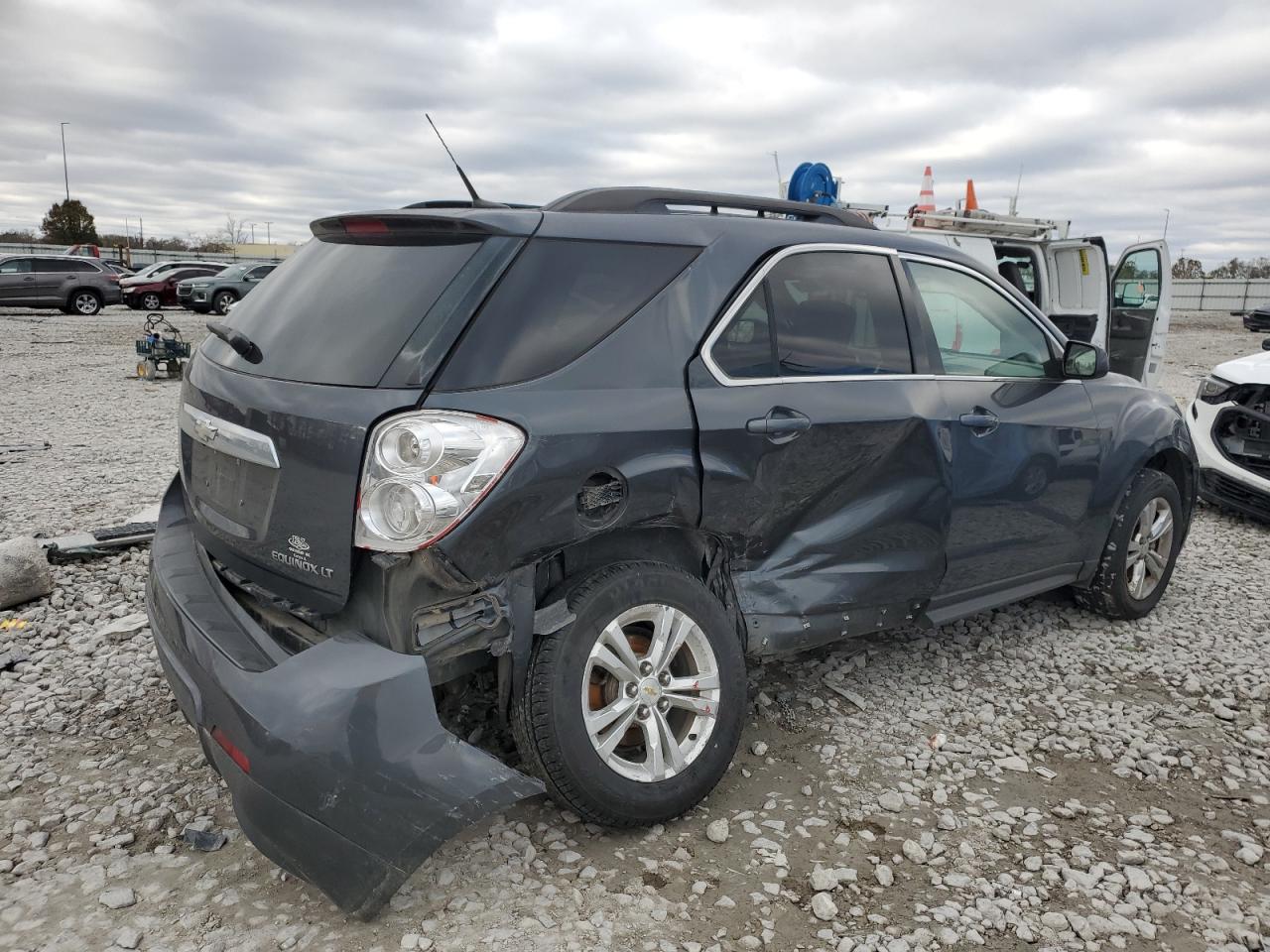 2011 Chevrolet Equinox VIN 2GNALDEC3B1227459 Copart auction photo, undercarriage / side damage thumbnail 3
