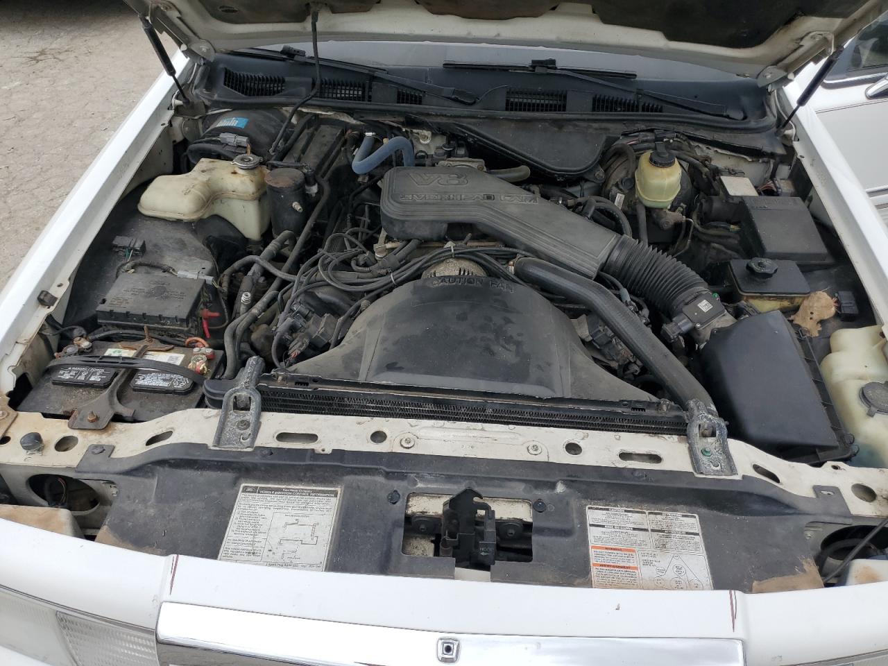 1992 Lincoln Town Car VIN 1LNLM81W1NY691787 Copart auction photo, mechanical damage thumbnail 11