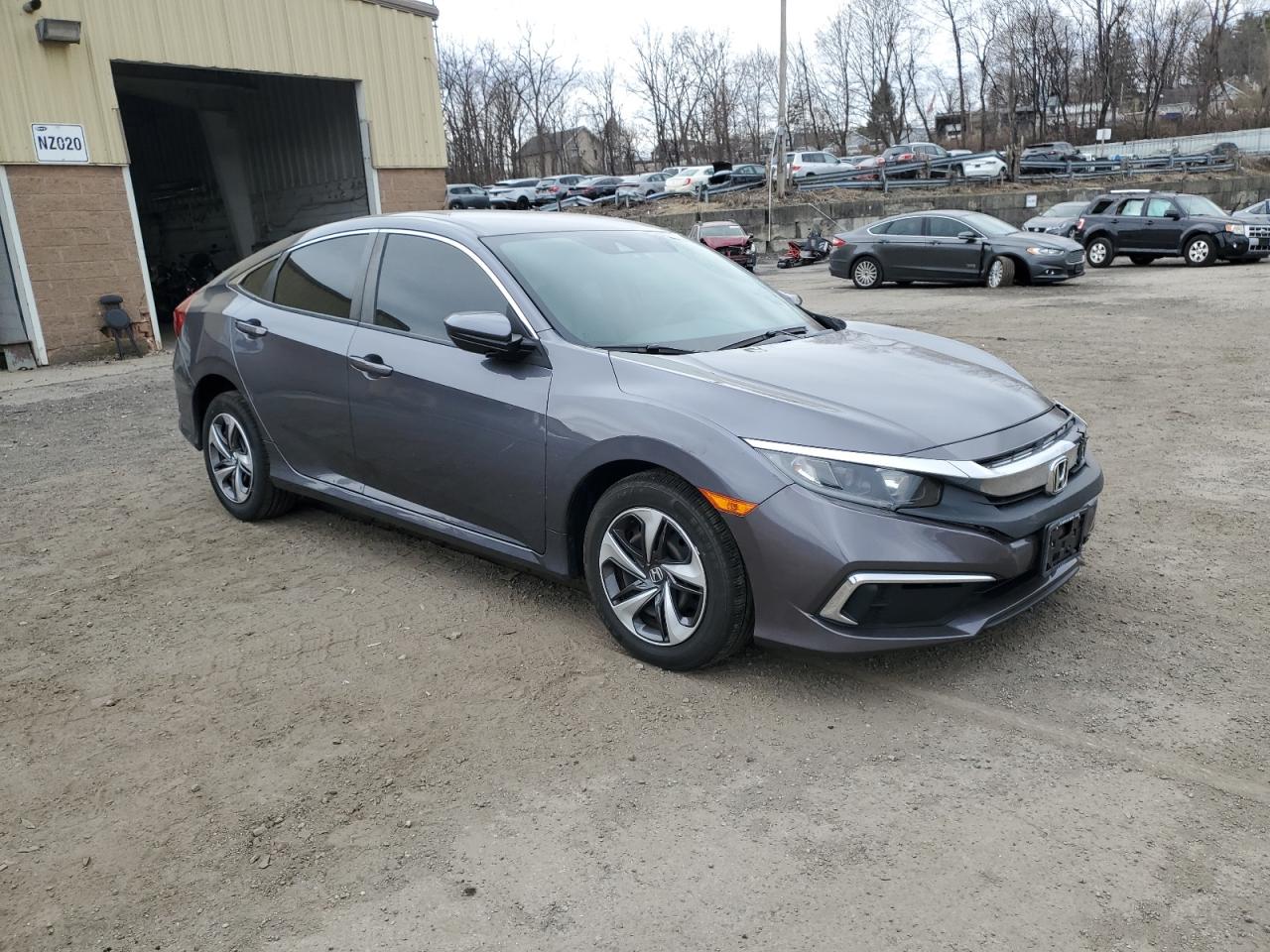 2019 Honda Civic VIN 2HGFC2F65KH558094 Copart auction photo, front end / side damage thumbnail 4
