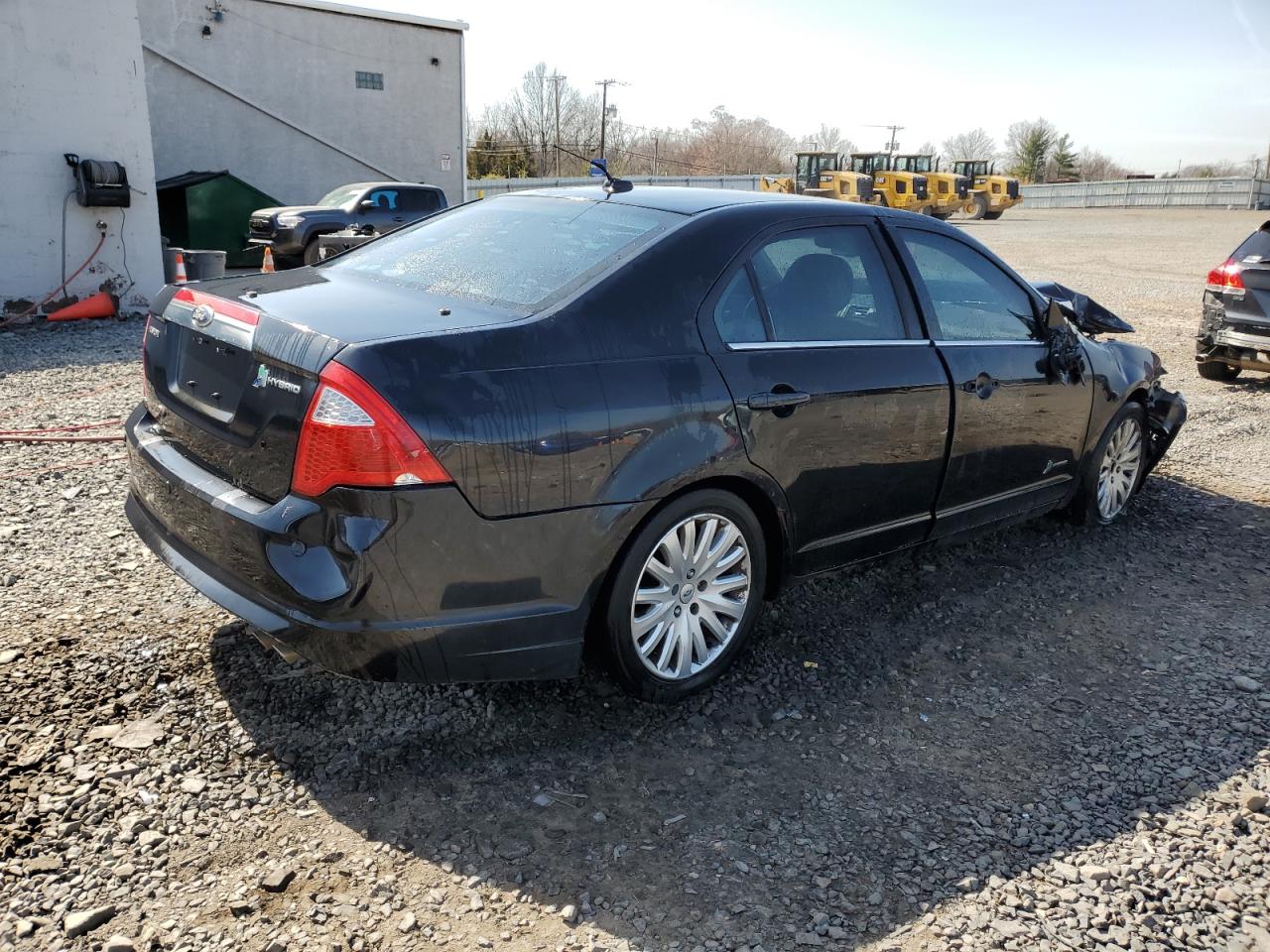 2011 Ford Fusion VIN 3FADP0L39BR129267 Copart auction photo, front end / side damage thumbnail 3