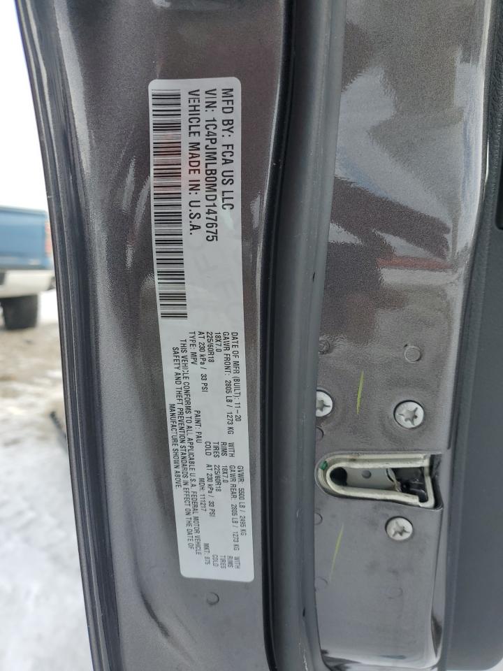 2021 Jeep Grand Cherokee VIN 1C4PJMLB0MD147675 Copart auction photo, front end damage thumbnail 16