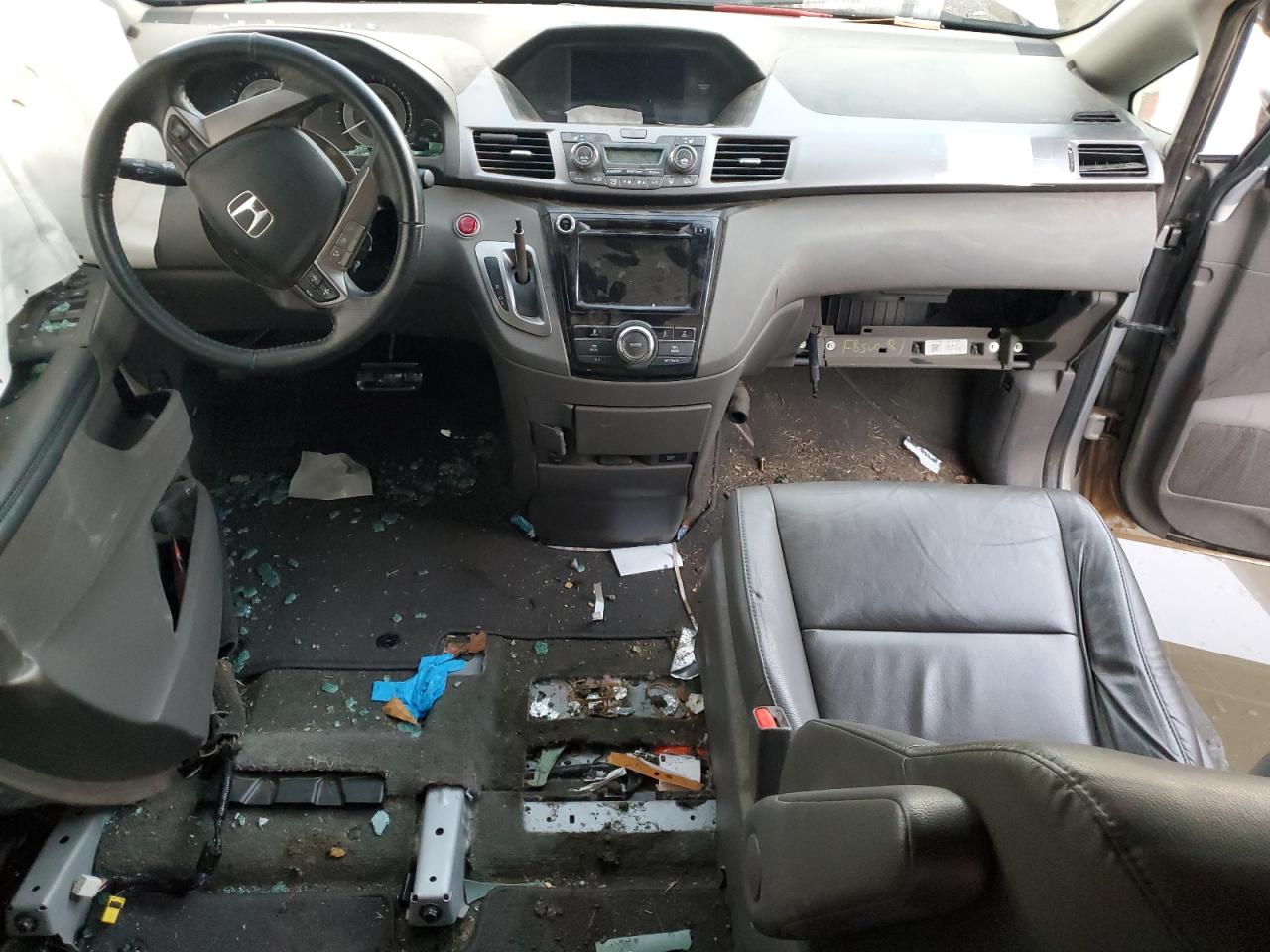 2015 Honda Odyssey VIN 5FNRL5H69FB113654 Copart auction photo, side damage thumbnail 8