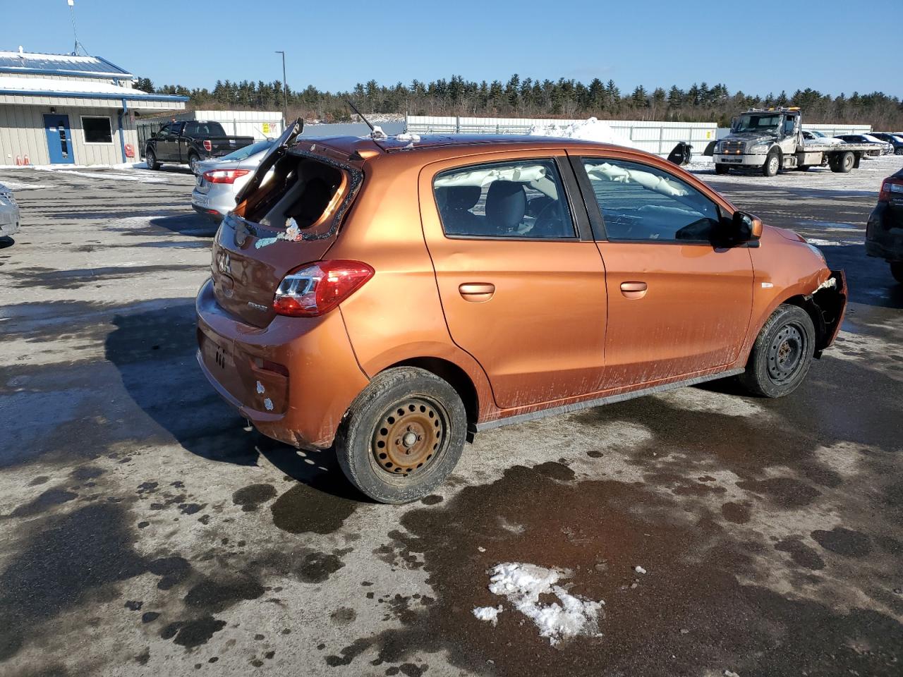 2017 Mitsubishi Mirage VIN ML32A3HJ7HH011789 Copart auction photo, all over damage thumbnail 3